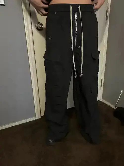 Other Drawstring Black Cargo Pants Baggy Size US 30 / EU 46 - 3 Thumbnail