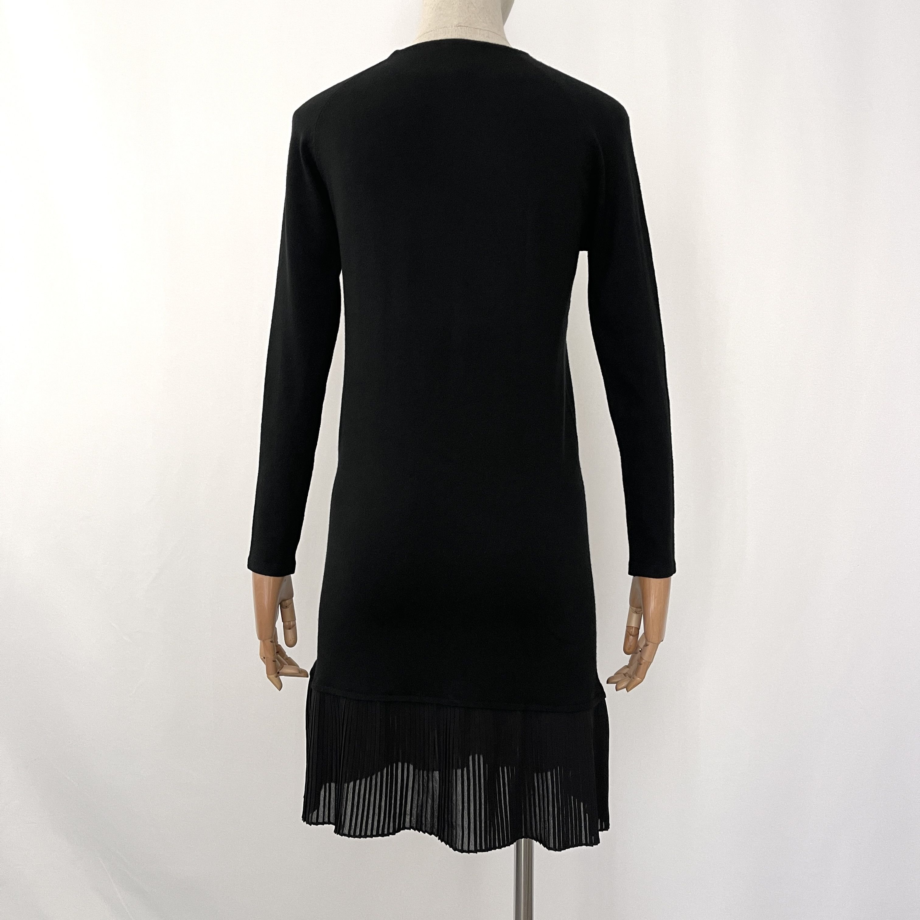 Ann Demeulemeester ANN DEMEULEMEESTER Black Wool and Silk Dress size 36 Size XS / US 0-2 / IT 36-38 - 4 Thumbnail