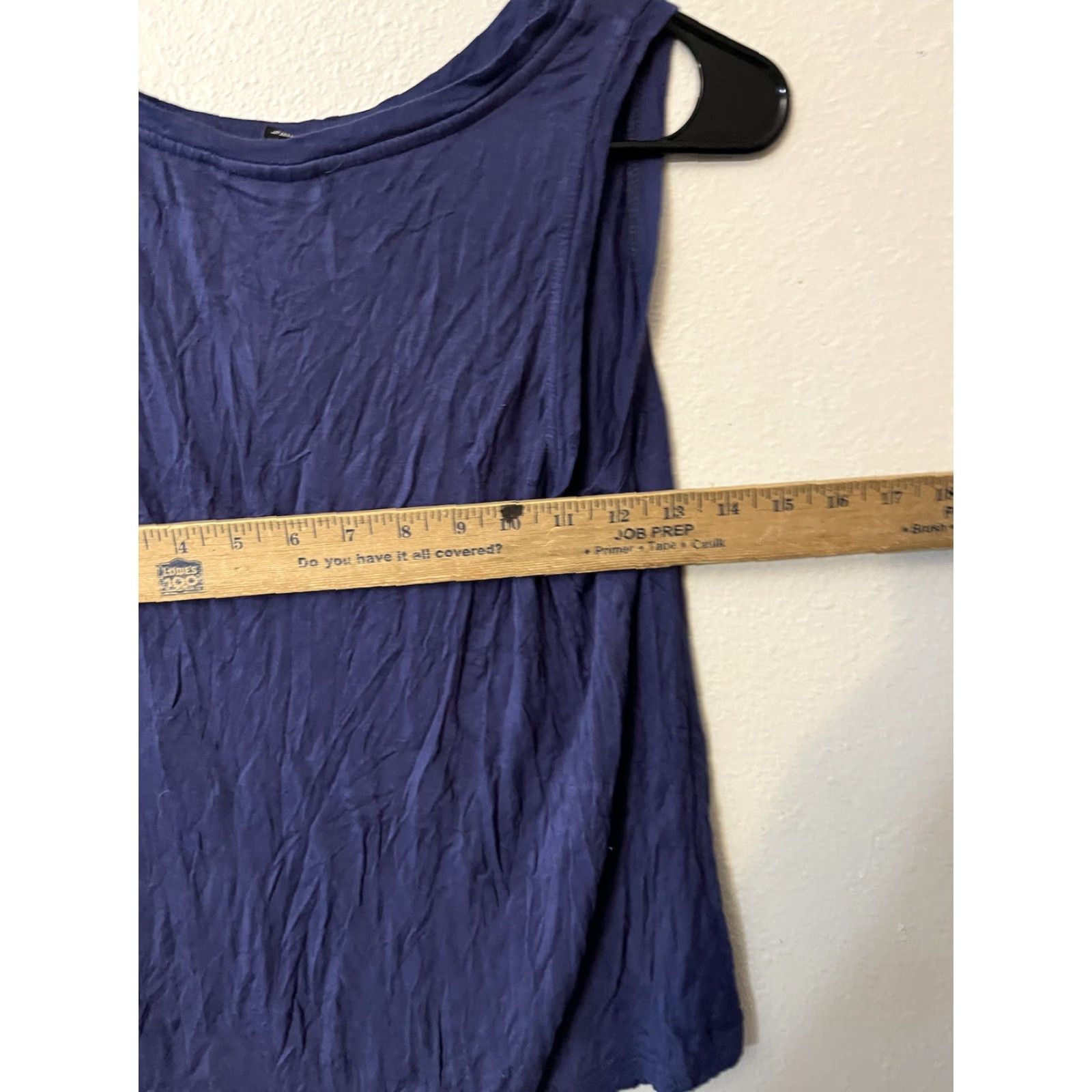 Vintage Tahari T-Shirt Womens Size S Sleeveless Blue Stretch Solid Knit Polyester Spandex Regular Size S / US 4 / IT 40 - 5 Thumbnail