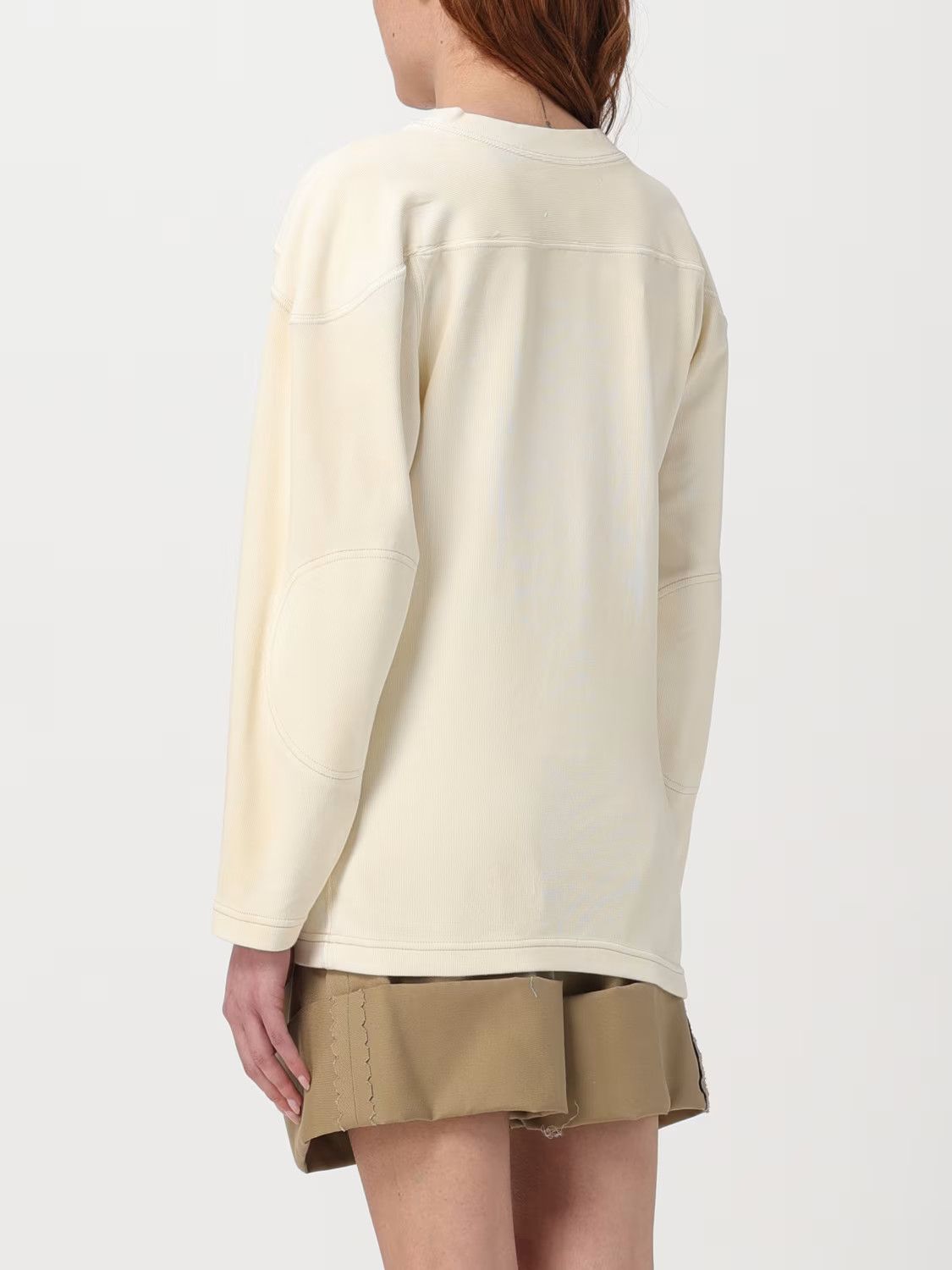Maison Margiela o1s22i1n0724 Crewneck Sweatshirt in Ivory Size L / US 10 / IT 46 - 3 Thumbnail