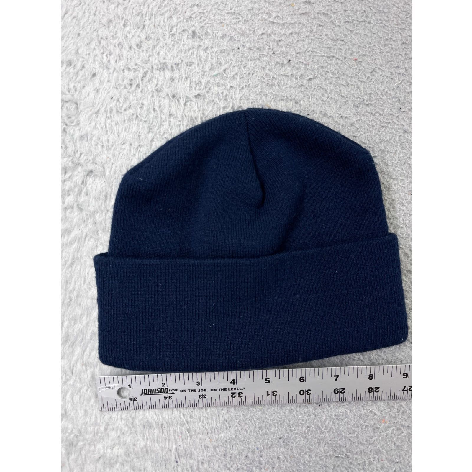 Vintage VINTAGE Europes Finest England Beanie Toque Adult One Size Blue Knit Embroidered Acrylic Size ONE SIZE - 3 Thumbnail