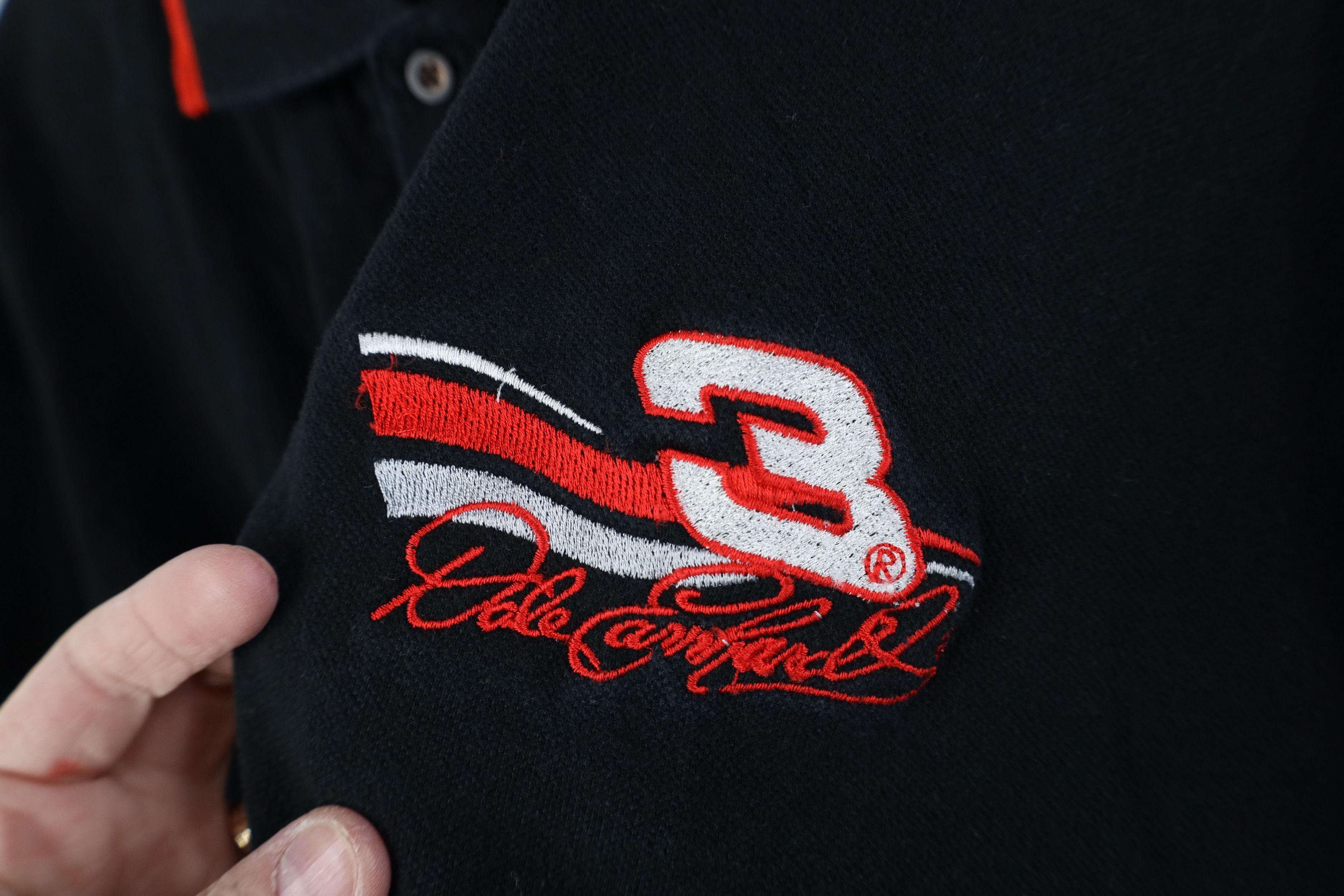 Vintage Vintage 90s NASCAR Dale Earnhardt Racing Polo Shirt Black Size US L / EU 52-54 / 3 - 4 Thumbnail