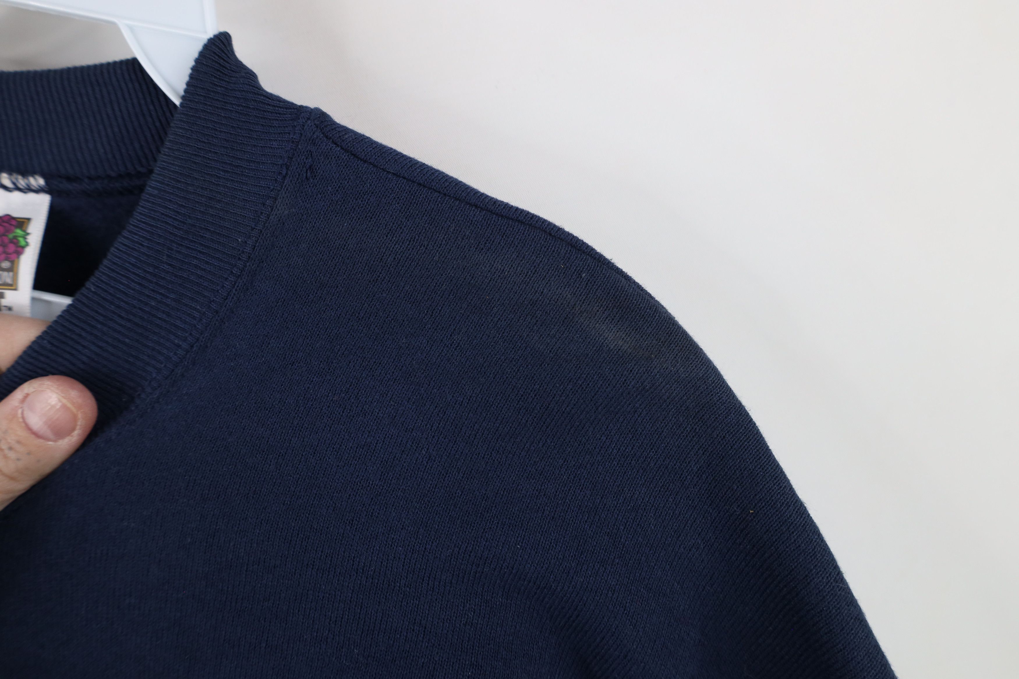 Vintage Vintage 90s Streetwear Luau Crewneck Sweatshirt Navy Blue Size US XXL / EU 58 / 5 - 6 Thumbnail