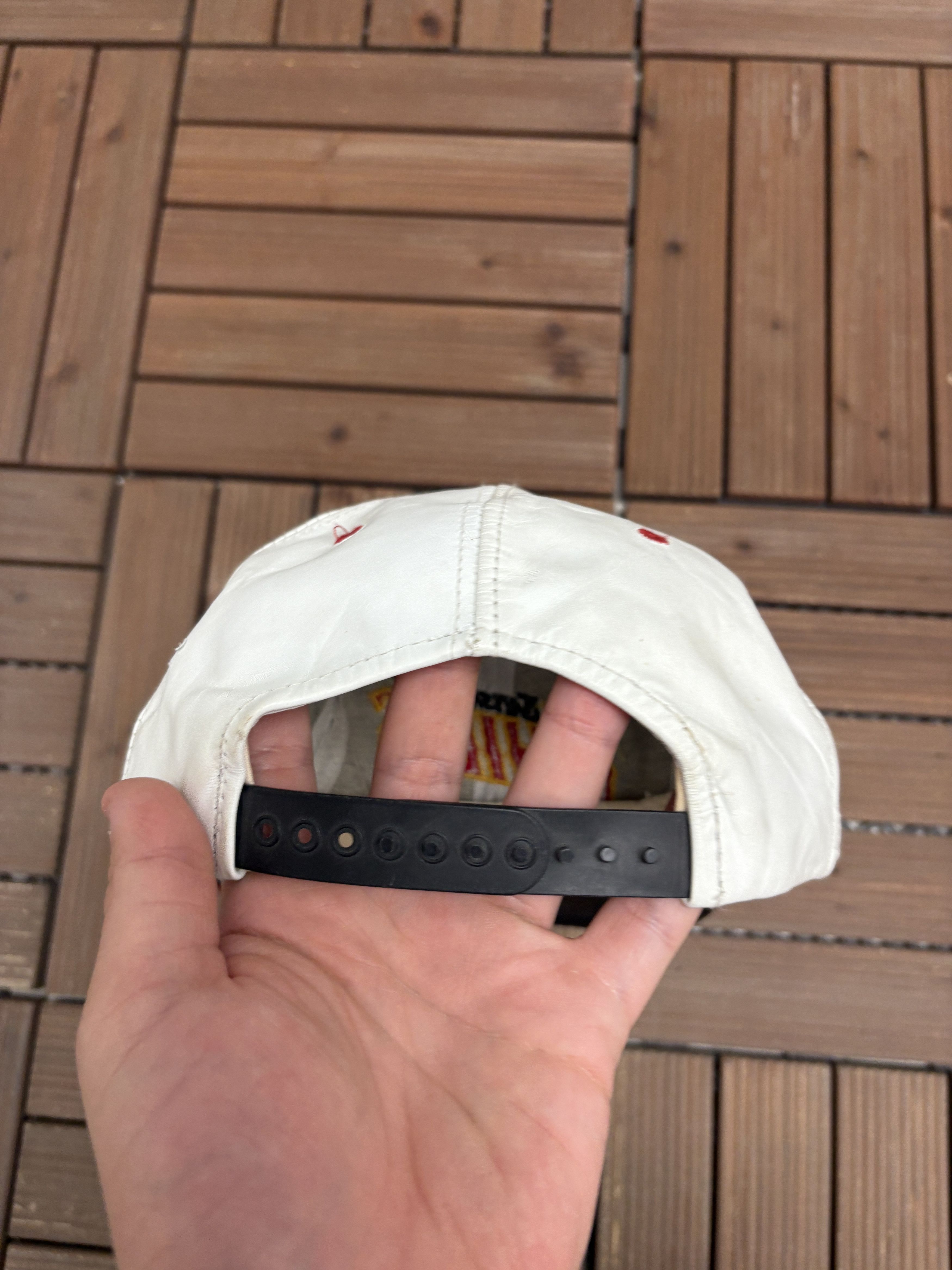 Vintage Kansas City Chiefs Embroidered Vintage Leather Snap Back Hat Size ONE SIZE - 5 Thumbnail