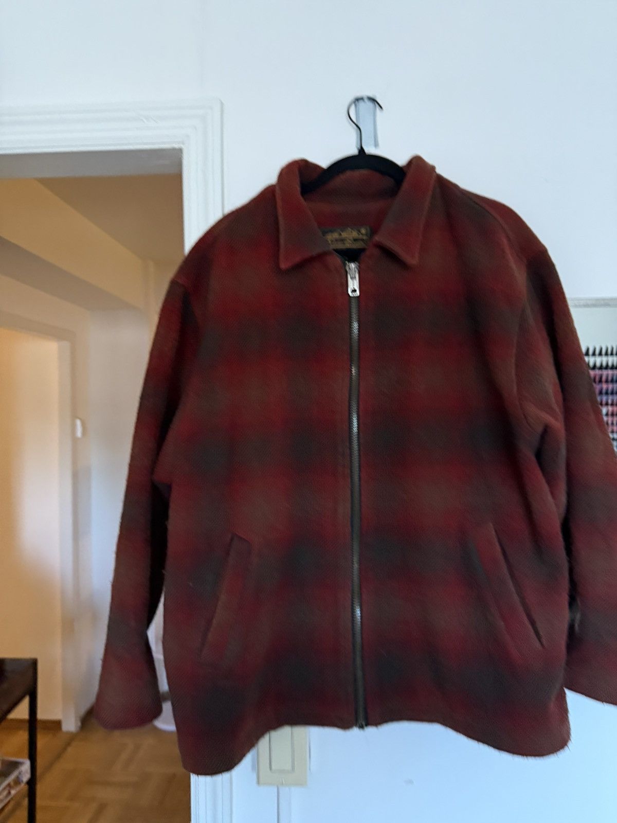 Eddie Bauer Vintage Plaid Wool Coat Size US L / EU 52-54 / 3 - 3 Thumbnail