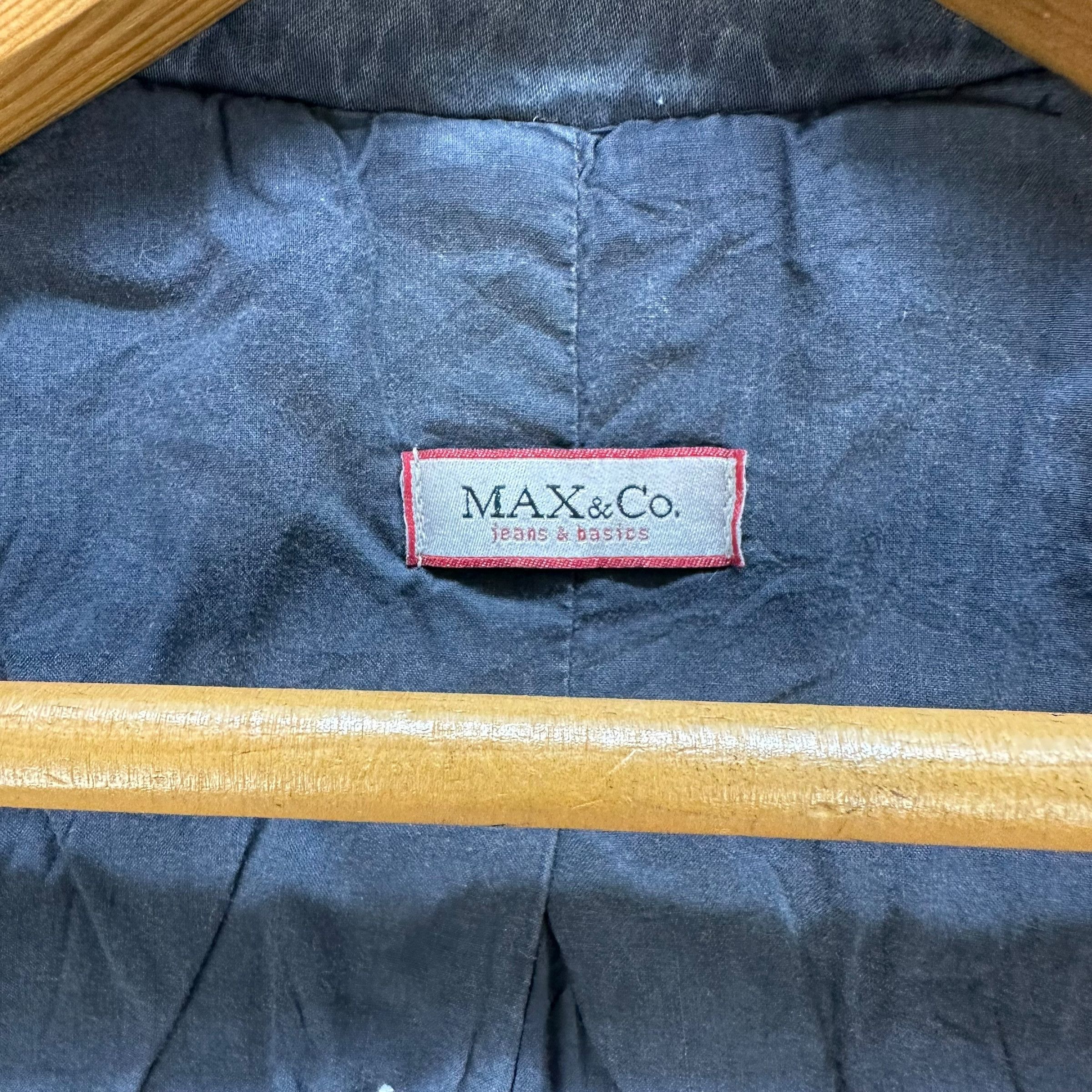 MAX&Co. MAX & CO Washed Blue Corduroy Funnel Neck Jacket #A69-1659 Size S / US 4 / IT 40 - 9 Thumbnail
