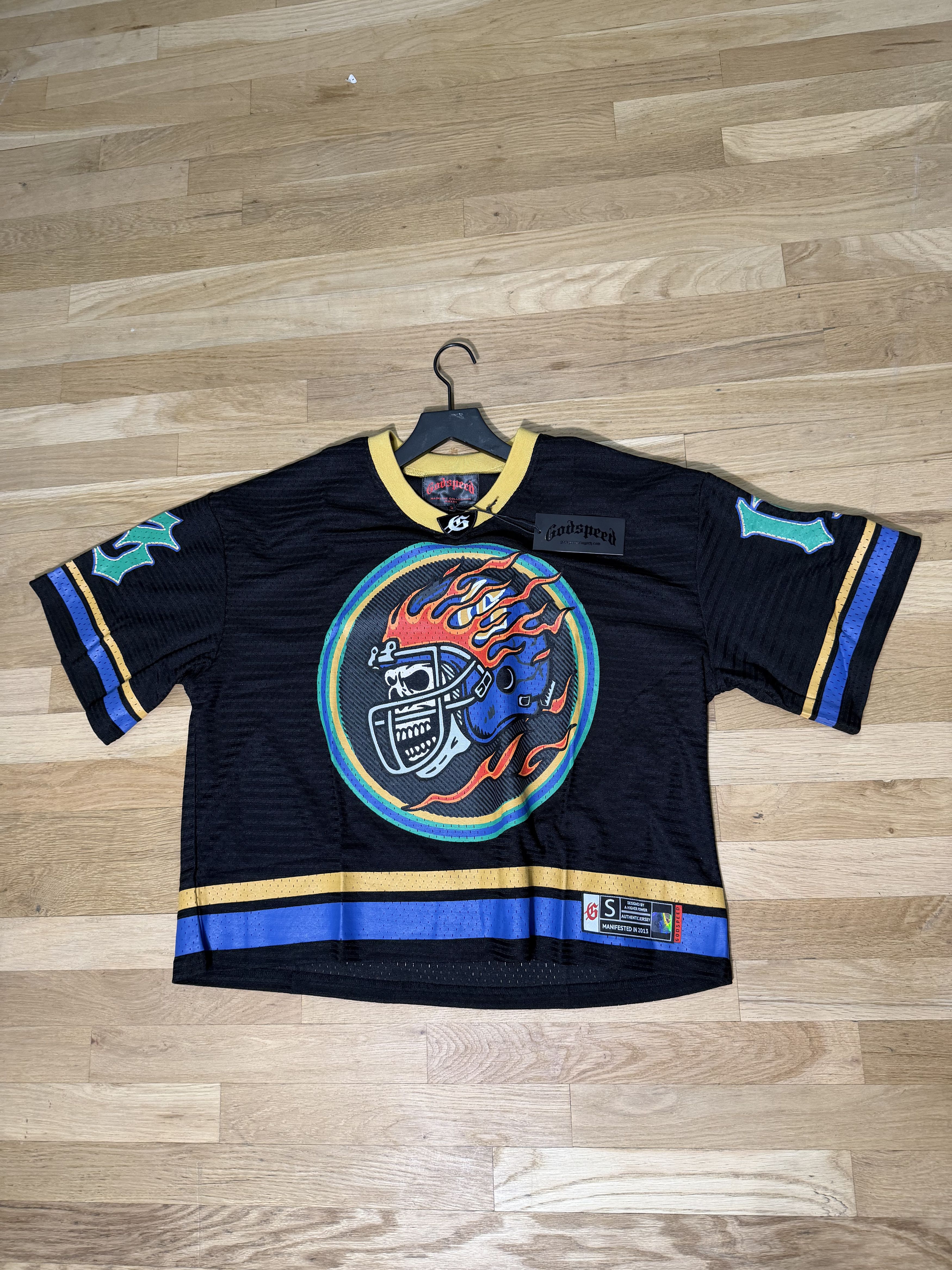Godspeed Godspeed First Down Jersey Black/Yellow/Blue Size US M / EU 48-50 / 2 - 1 Thumbnail