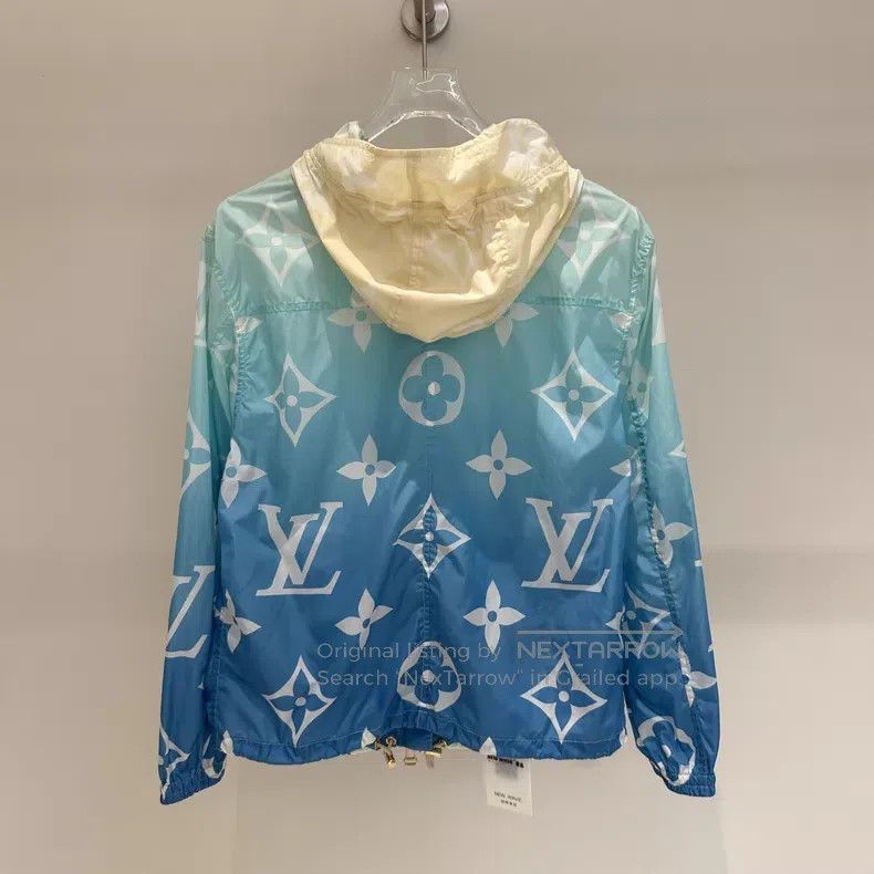 Louis Vuitton Louis Vuitton Blue logo presbyopic full print hooded draws Size XS / US 0-2 / IT 36-38 - 4 Thumbnail