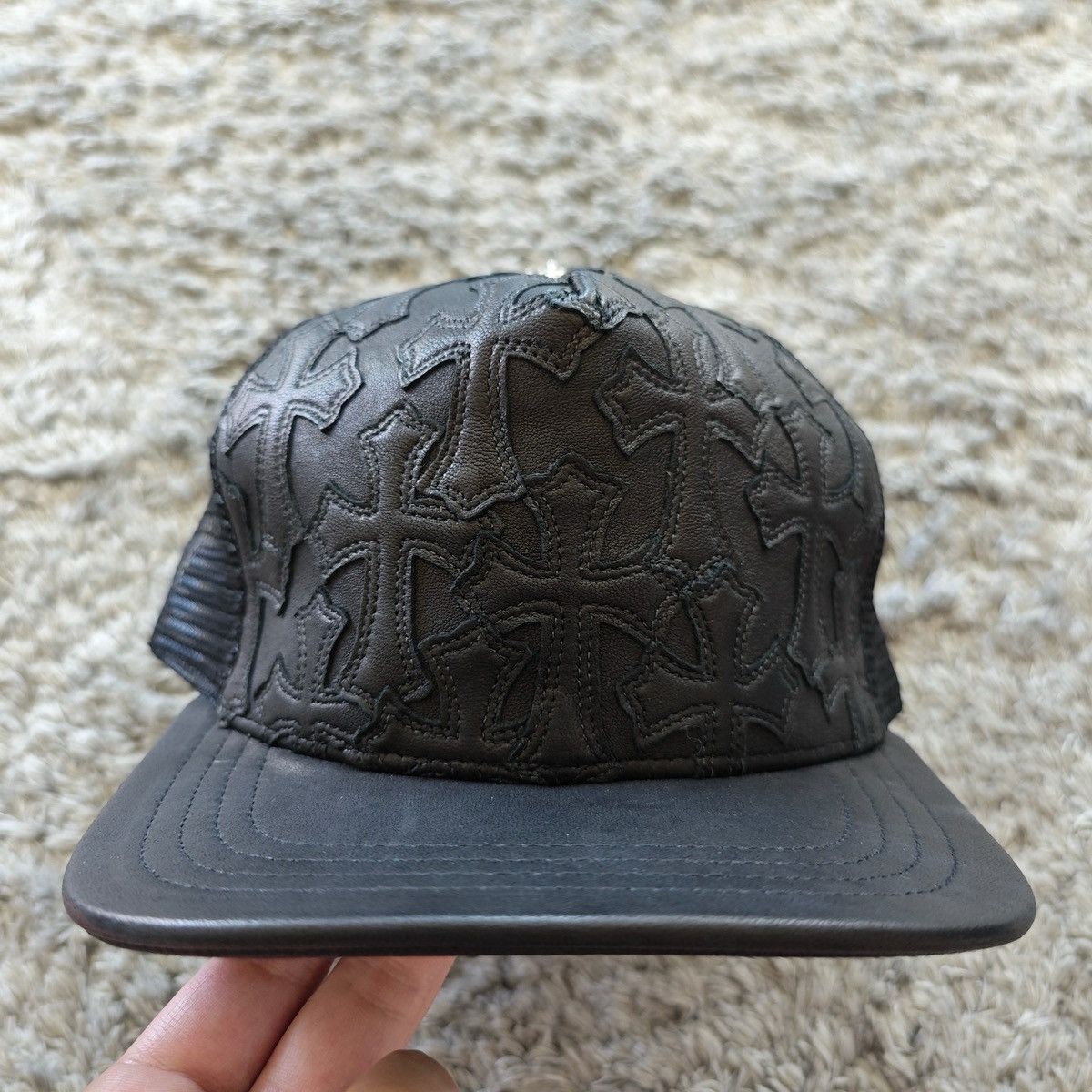 Chrome Hearts Chrome Hearts Full Cross Patches Trucker Hat Size ONE SIZE - 2 Thumbnail