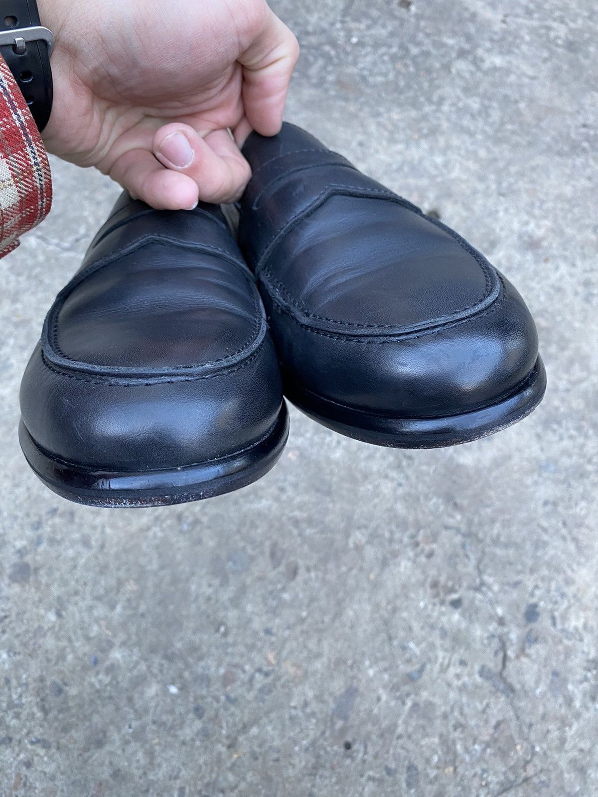 Officine Generale Officine Generale Black leather loafers size 43 Size US 9.5 / EU 42-43 - 12 Thumbnail