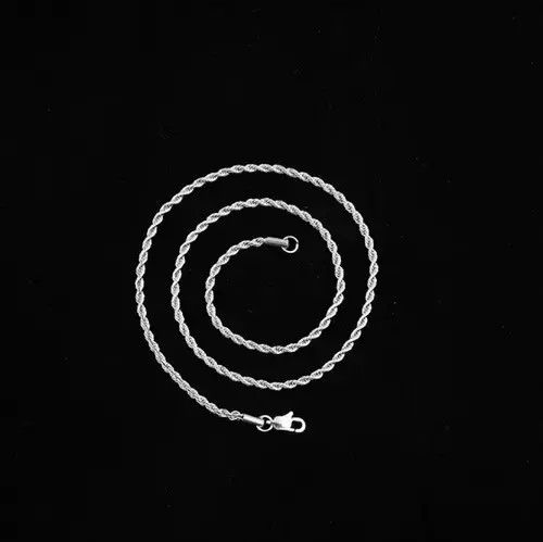 Other 925 Silver Plated Link Chain Necklace for Men Women Size ONE SIZE - 3 Thumbnail