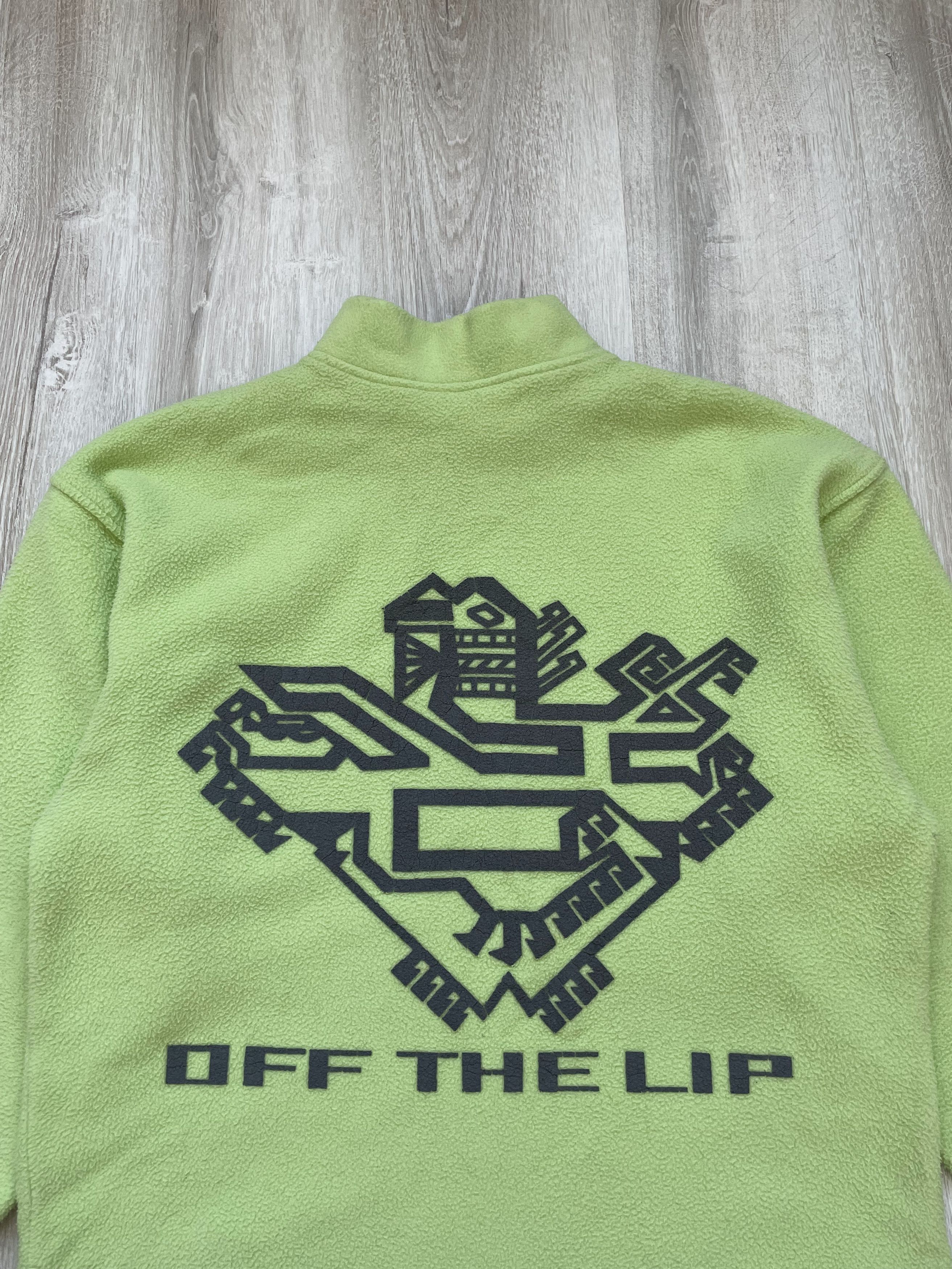 Vintage Vintage 90s OFF THE LIP Aztec style Crazy Fleece Size US L / EU 52-54 / 3 - 2 Thumbnail