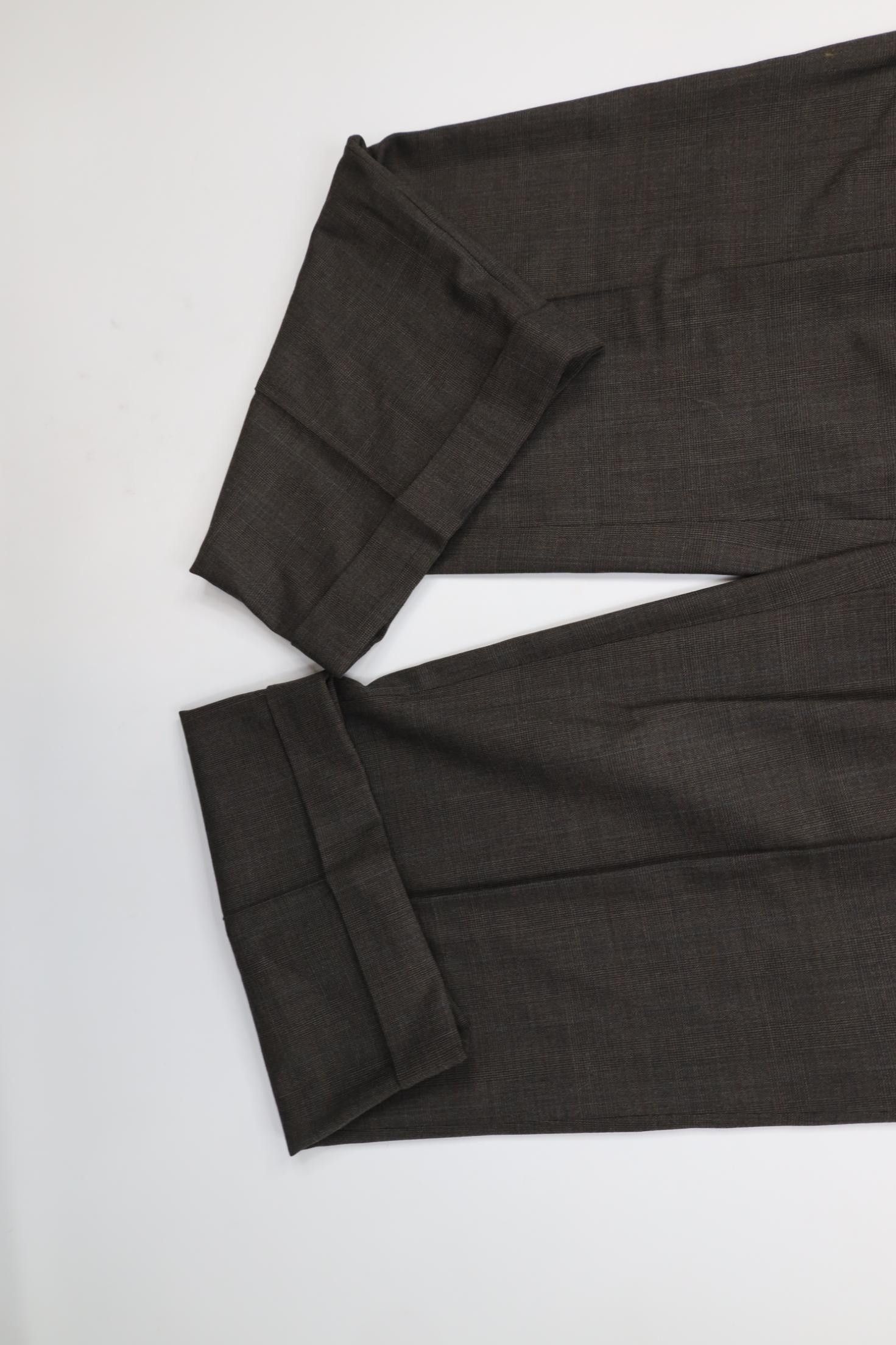 Vintage Vintage 70s Streetwear Knit Wide Leg Chino Pants Brown Plaid Size US 36 / EU 52 - 5 Thumbnail