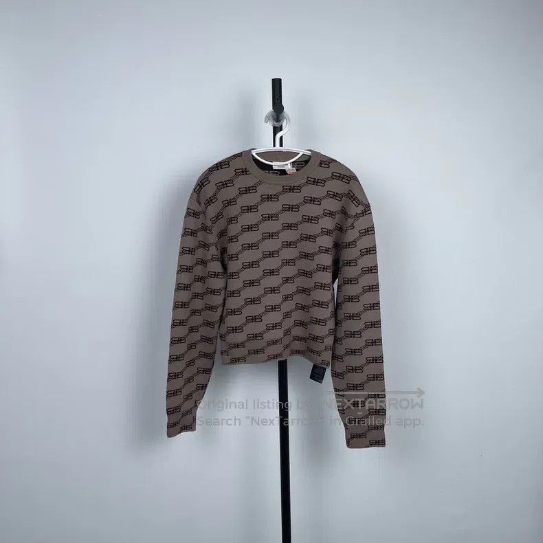 Balenciaga Balenciaga Gray Woolen Sweater Size US S / EU 44-46 / 1 - 1 Thumbnail