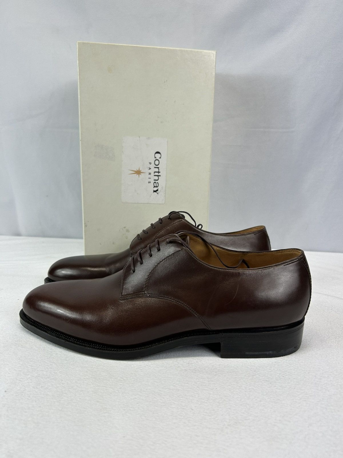 Corthay Corthay Brown Nelson Laceup Leather Size US 10.5 / EU 43-44 - 1 Thumbnail