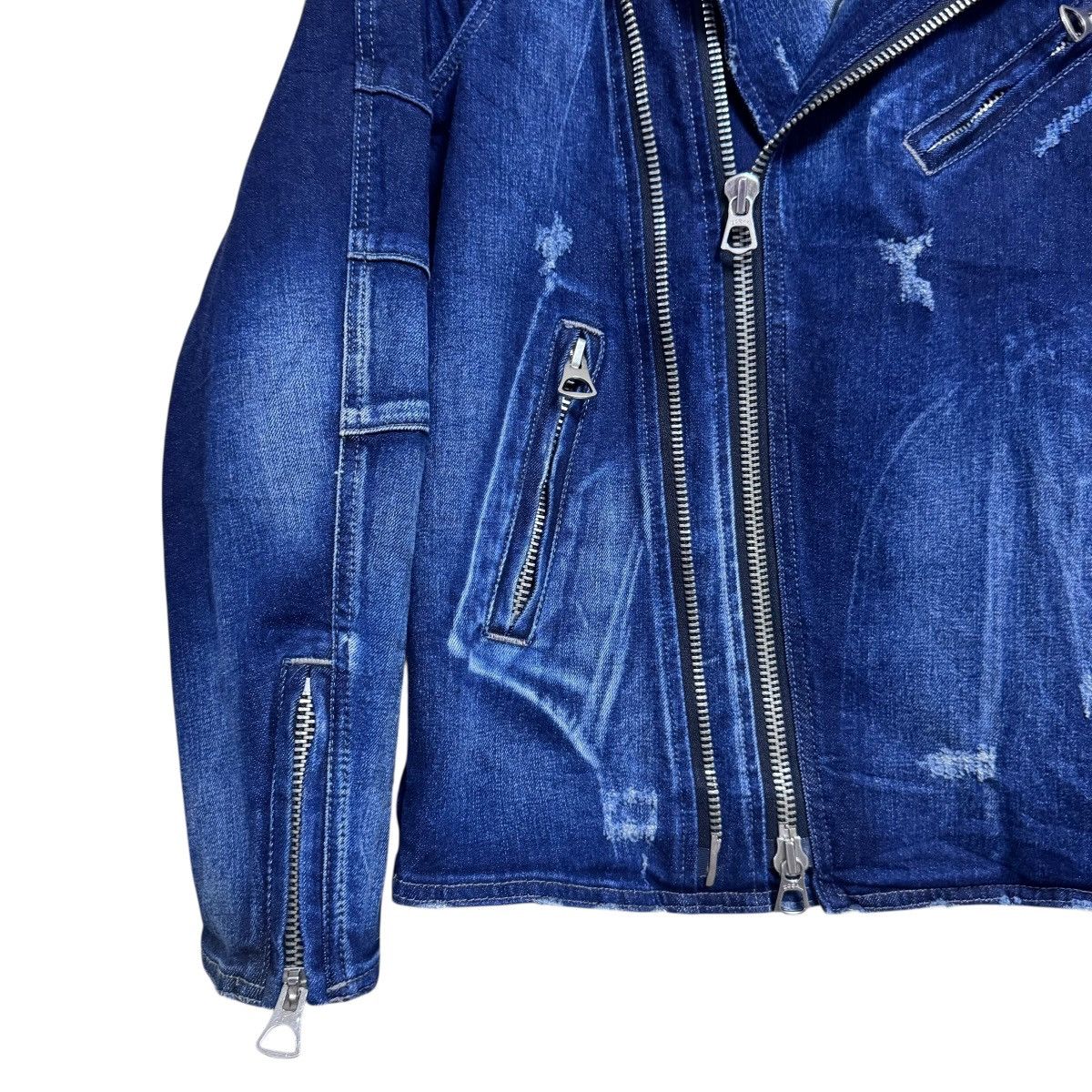 semanticdesign Semantic Design Denim Biker Jacket Distressed Size US M / EU 48-50 / 2 - 3 Thumbnail