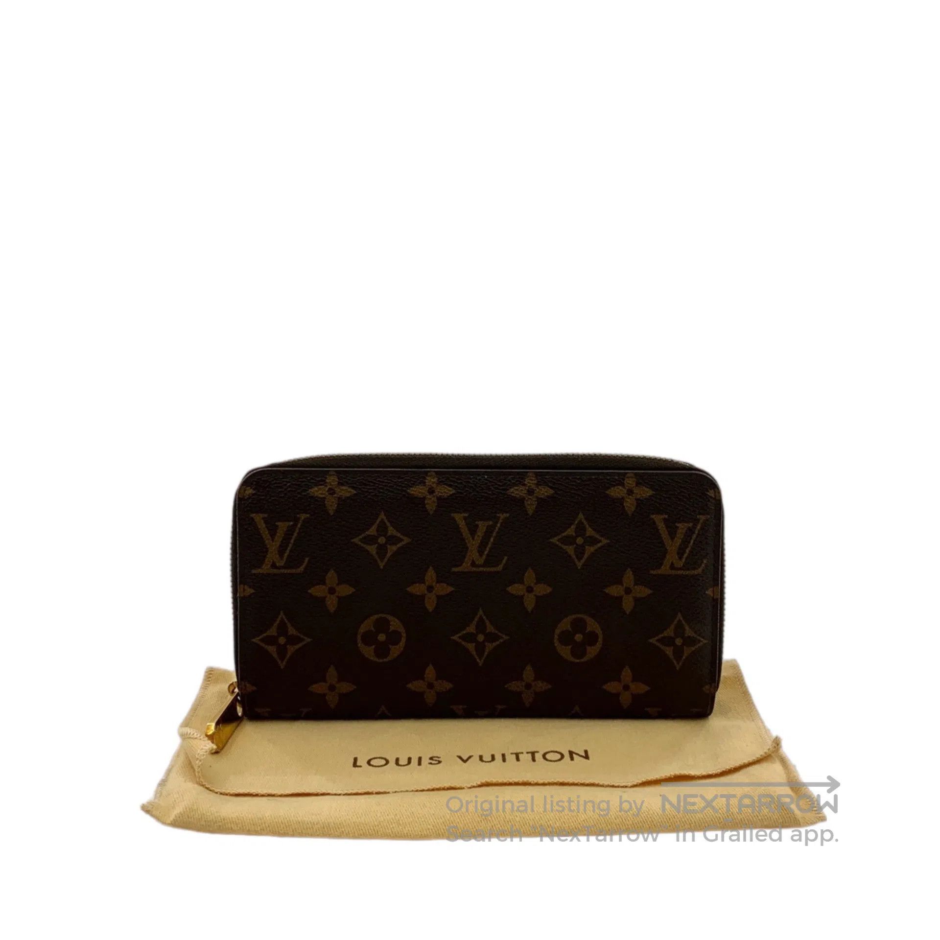 Louis Vuitton Louis Vuitton Dark Brown Logo Monogram Full Print Wallet| Size ONE SIZE - 9 Thumbnail