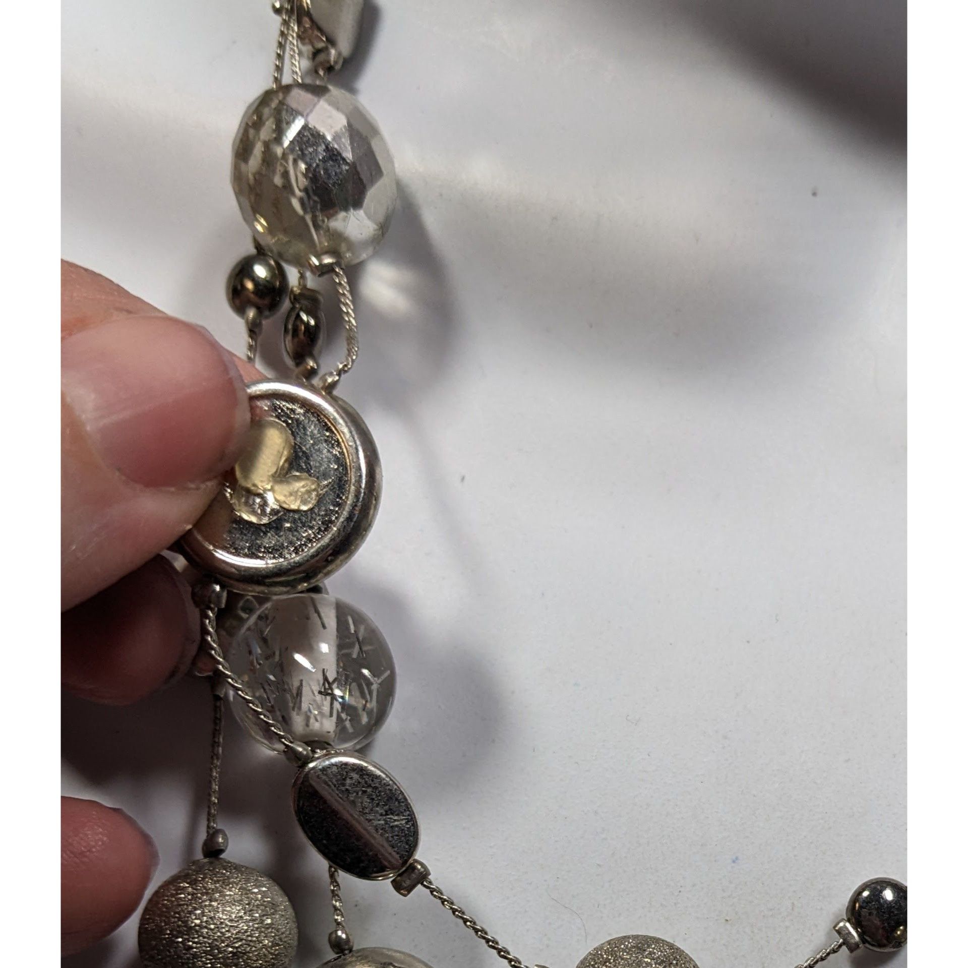 Other NY Collection Y2K Animal Print Layered Silver-Tone Necklace Size ONE SIZE - 7 Thumbnail