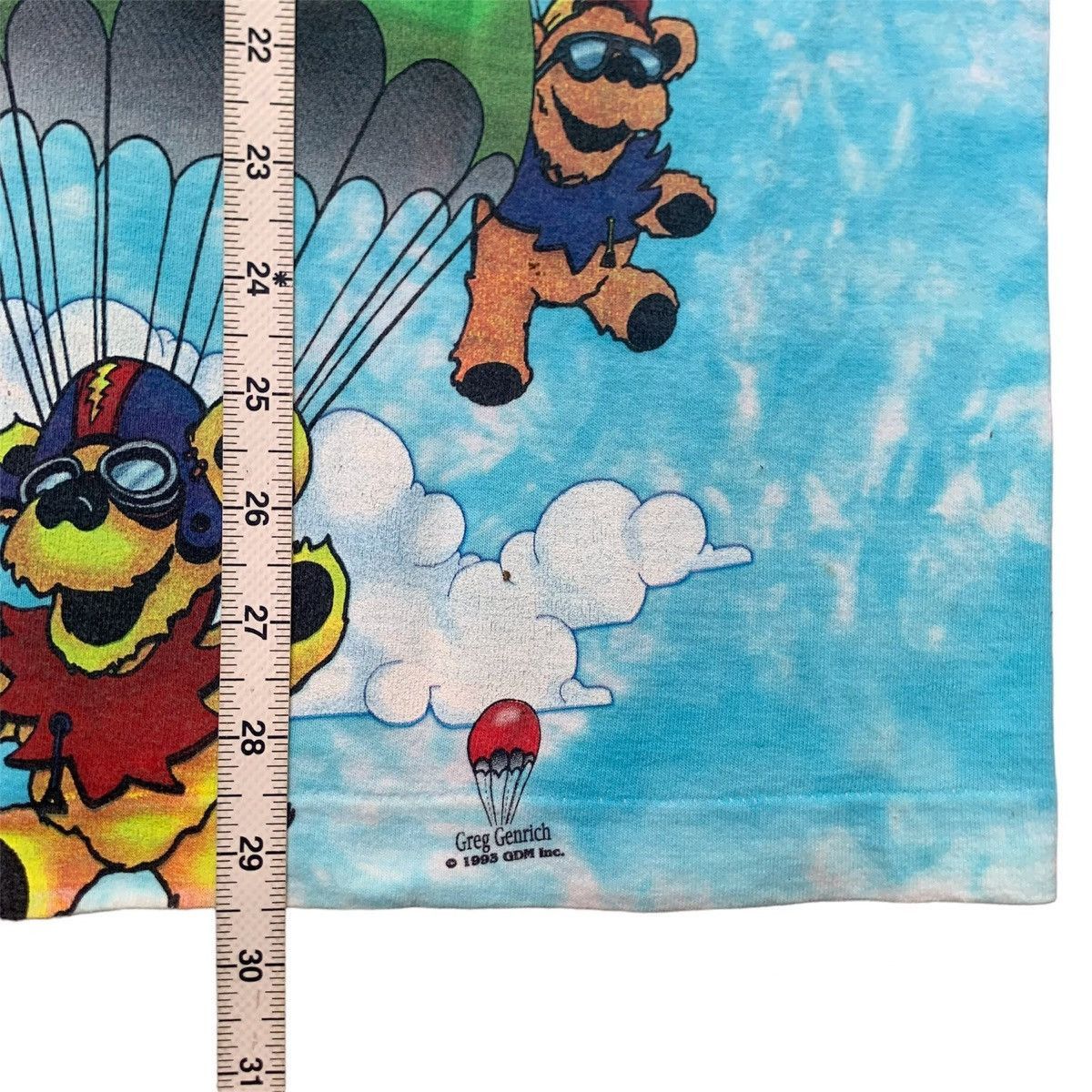 Grateful Dead Vintage 90s Liquid Blue Grateful Dead Parachute Bears Tee L Size US L / EU 52-54 / 3 - 11 Thumbnail