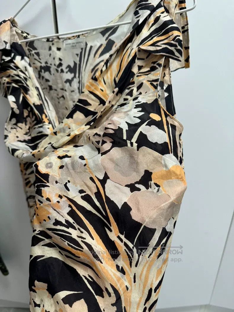 Dries Van Noten Dries Van Noten Yellow silk swing neck vest Size M / US 6-8 / IT 42-44 - 4 Thumbnail