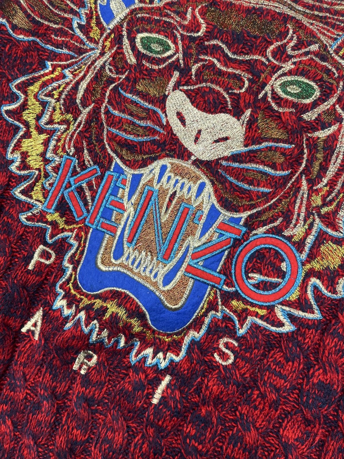 Kenzo KENZO - Tiger knit wool sweater Size XS / US 0-2 / IT 36-38 - 6 Thumbnail