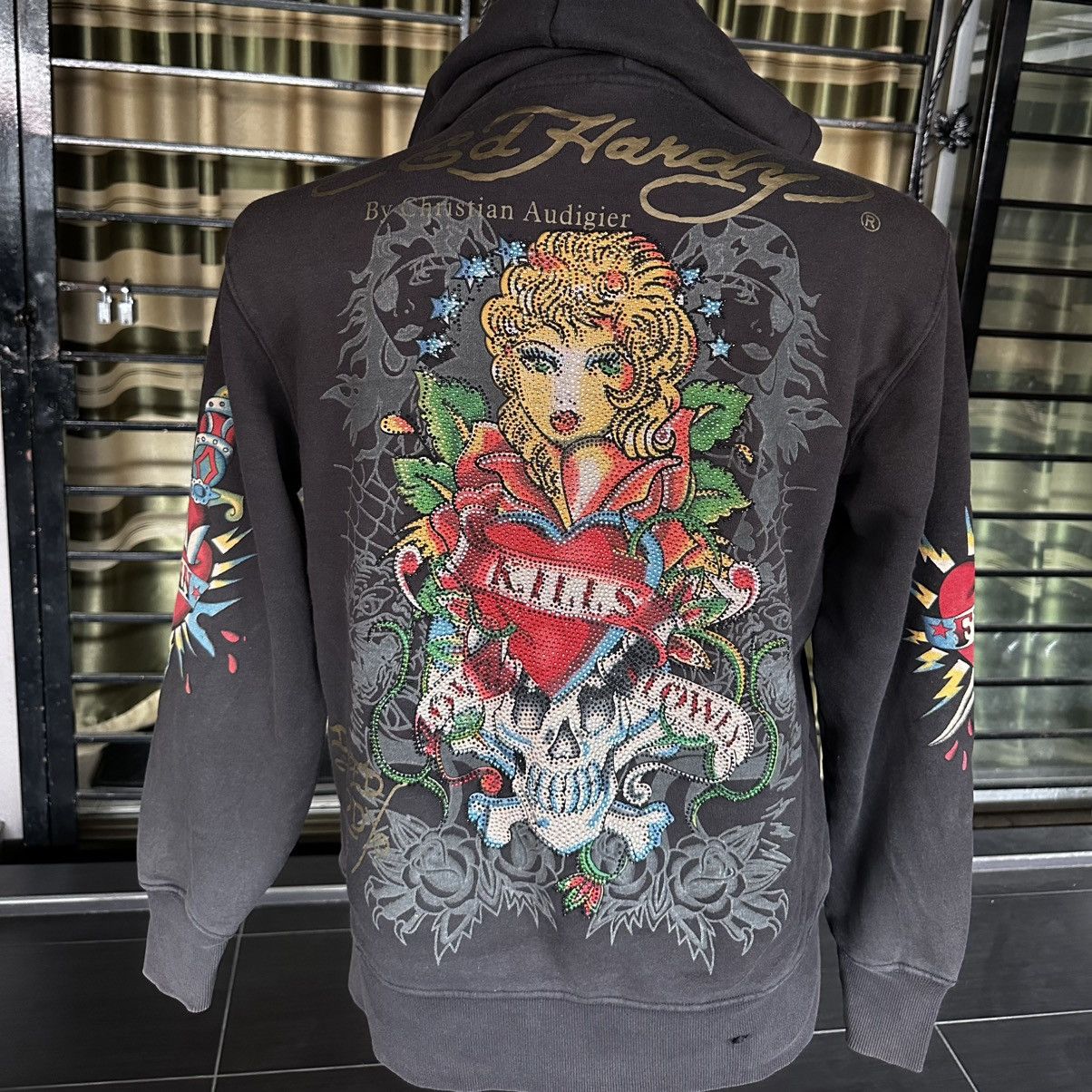 Ed Hardy Vintage Ed Hardy Big Logo Hoodie Size US L / EU 52-54 / 3 - 1 Thumbnail