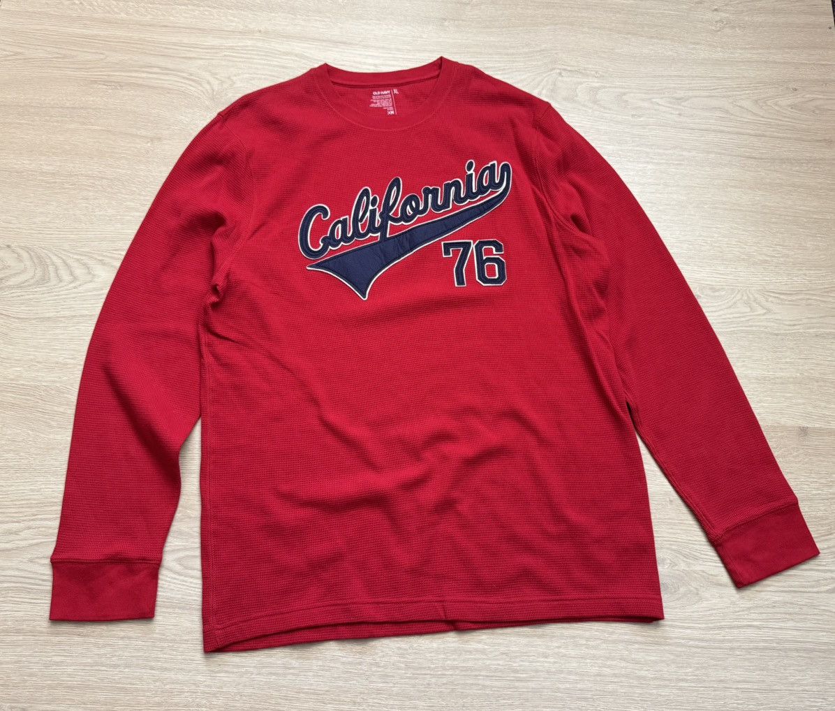 Old Navy Vintage 00’s 2009 Old Navy ‘76 Waffle Long Sleeve Size US XL / EU 56 / 4 - 1 Thumbnail
