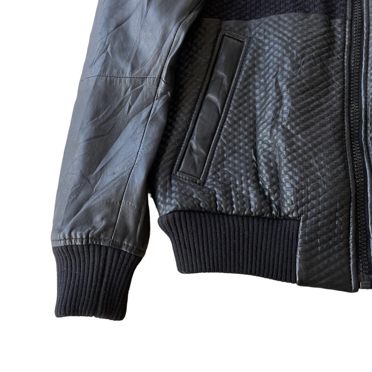 Vintage Diesel Sheepskin Leather Bomber Jacket