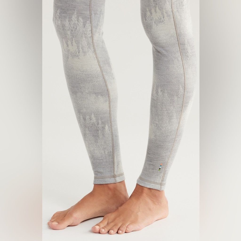 Smartwool NEW Smartwool Classic Thermal Merino Base Leggings Grey US S Size 27" / US 4 / IT 40 - 4 Thumbnail