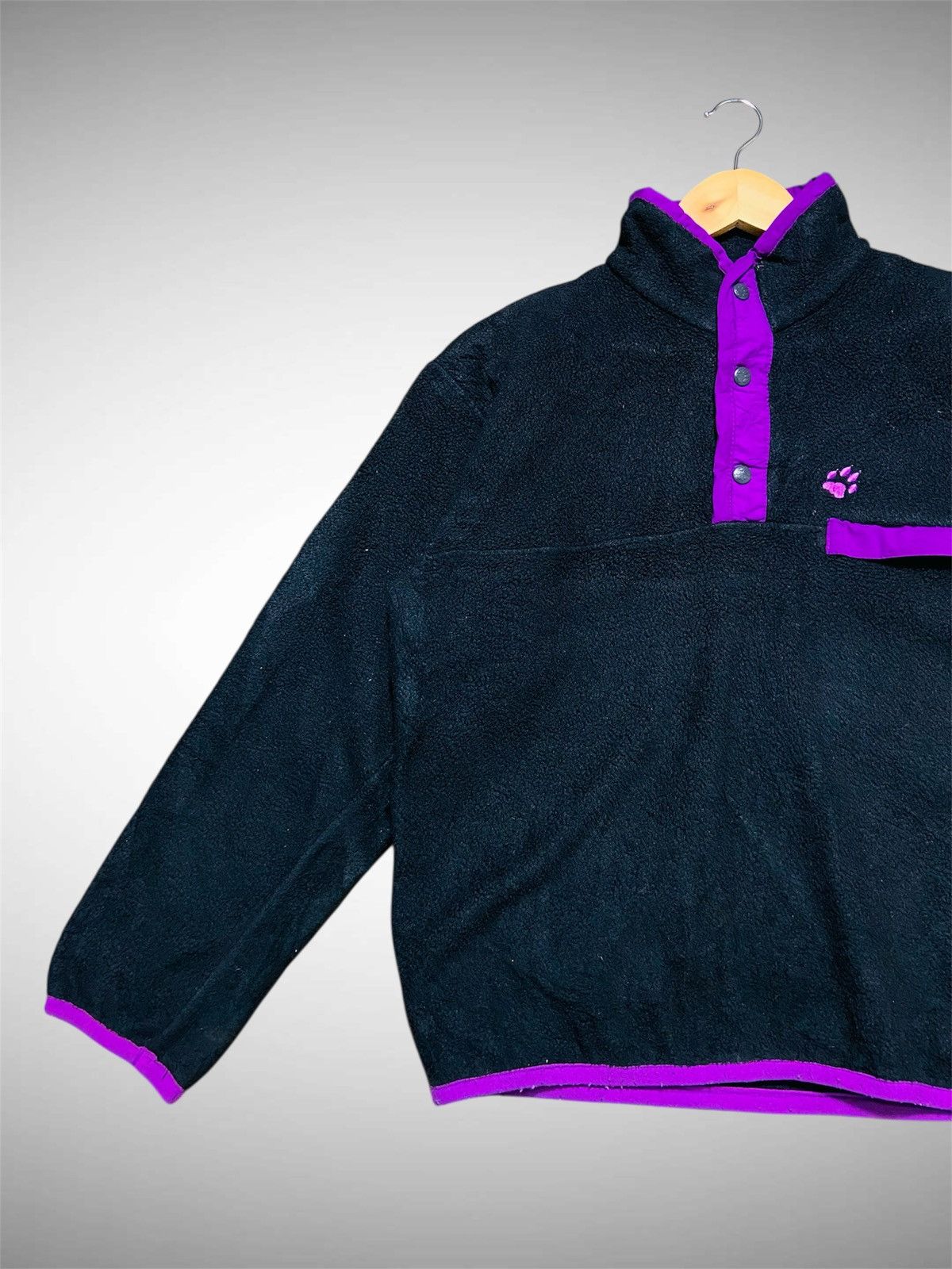 Jack Wolfskin Vintage Jack Wolfskin Half Snap Buttons Fleece Size US L / EU 52-54 / 3 - 4 Thumbnail
