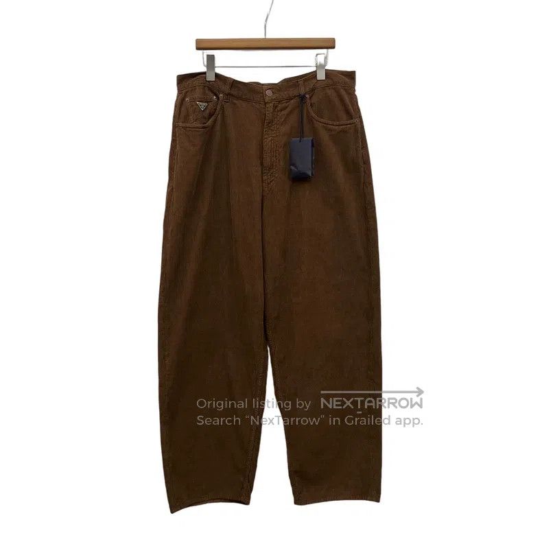 Prada Prada SizeL Triangle-label corduroy trousers Size US 35 - 1 Thumbnail