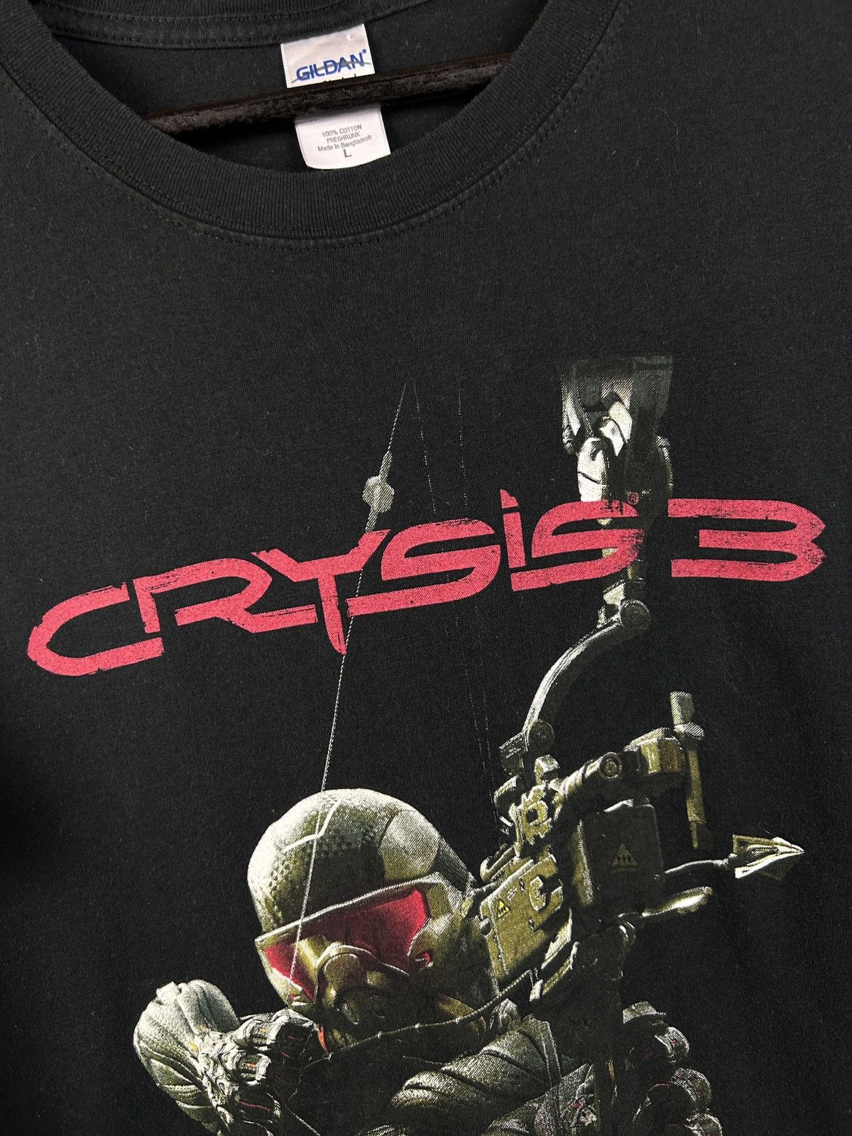 The Game Vintage Crysis 3 Crytek Game Promo T-Shirt In Black Size L Size US L / EU 52-54 / 3 - 3 Thumbnail