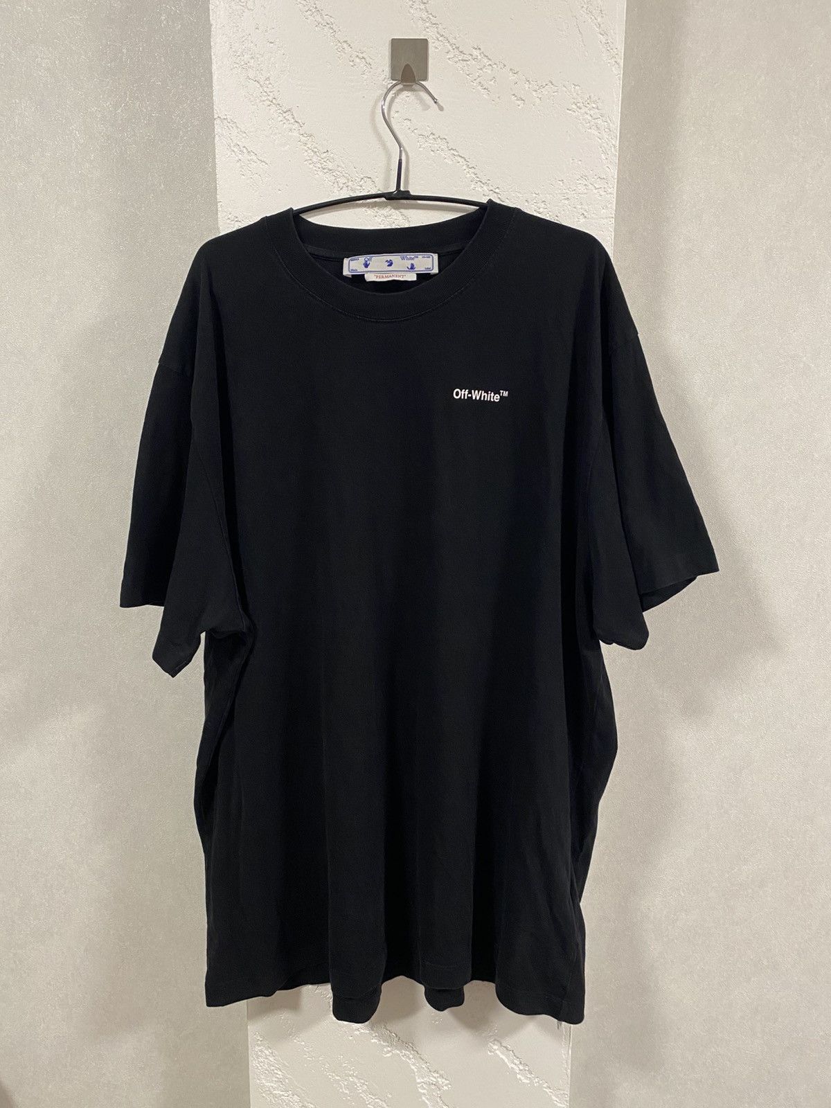 Off-White 🍀Free Shipping☘️ Off White Black T Shirt Super Oversized Size US L / EU 52-54 / 3 - 2 Thumbnail