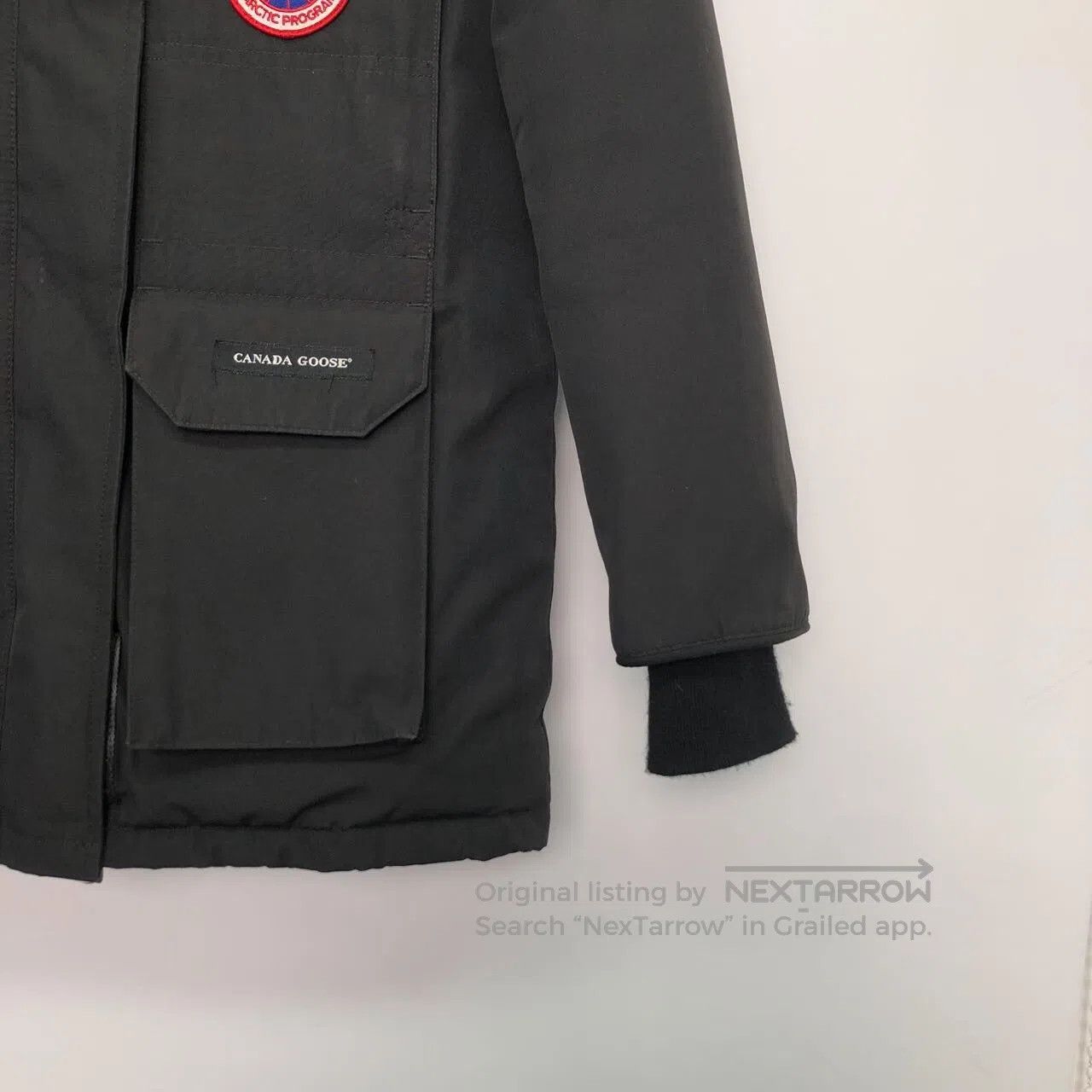 Canada Goose Canada Goose Black logo patch hoodie long-sleeved down jac Size US XS / EU 42 / 0 - 4 Thumbnail