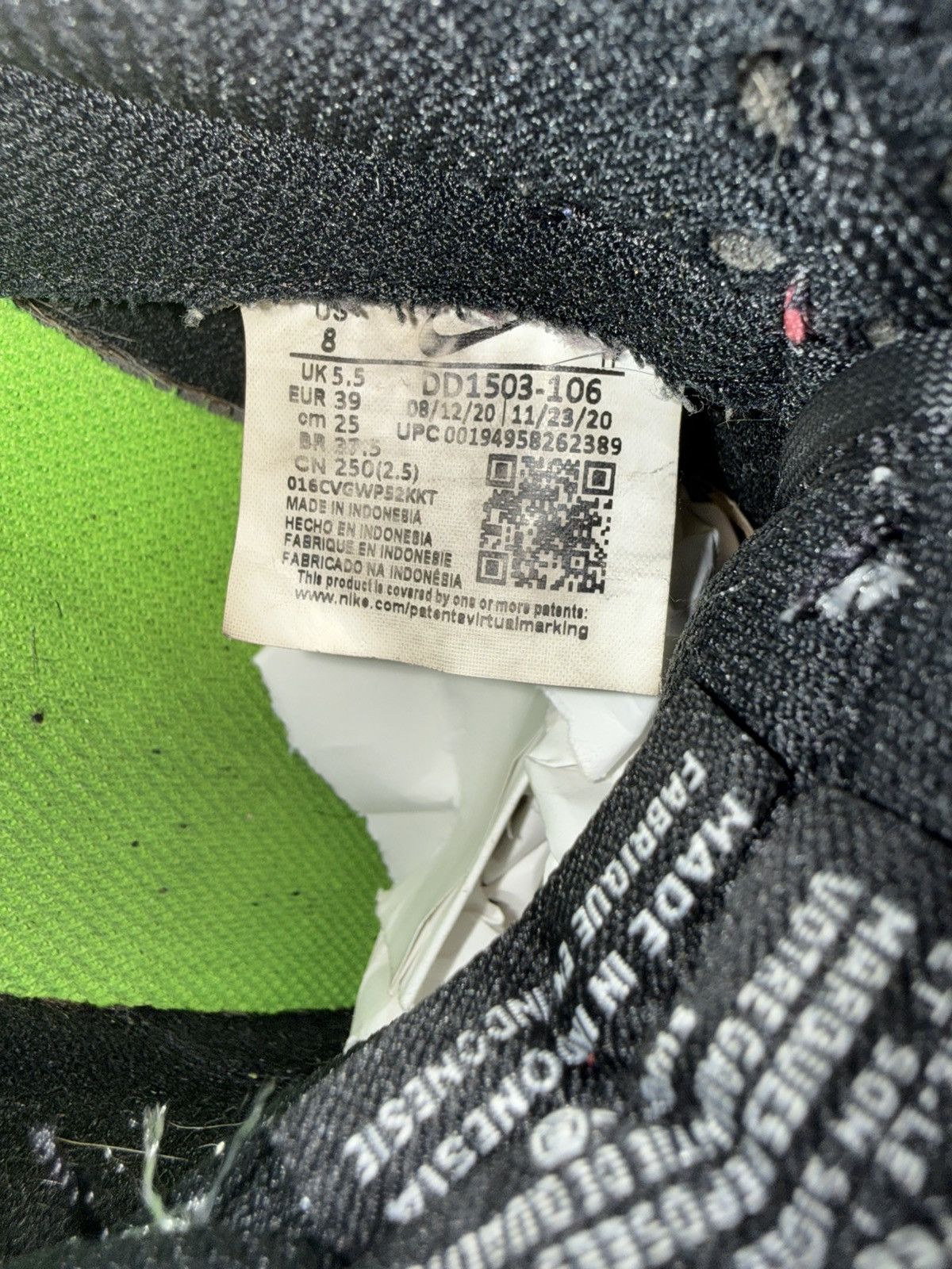 Nike Nike dunk low green strike sz 6.5m/8w Size US 6.5 / EU 39-40 - 6 Thumbnail