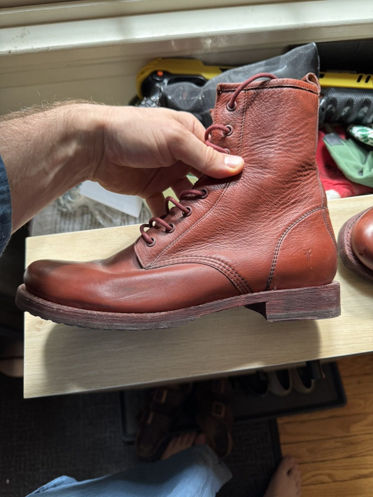 Frye Frye Veronica Combat - Size 10 - Red Clay 3470322-RDC Size US 10 / IT 40 - 5 Thumbnail