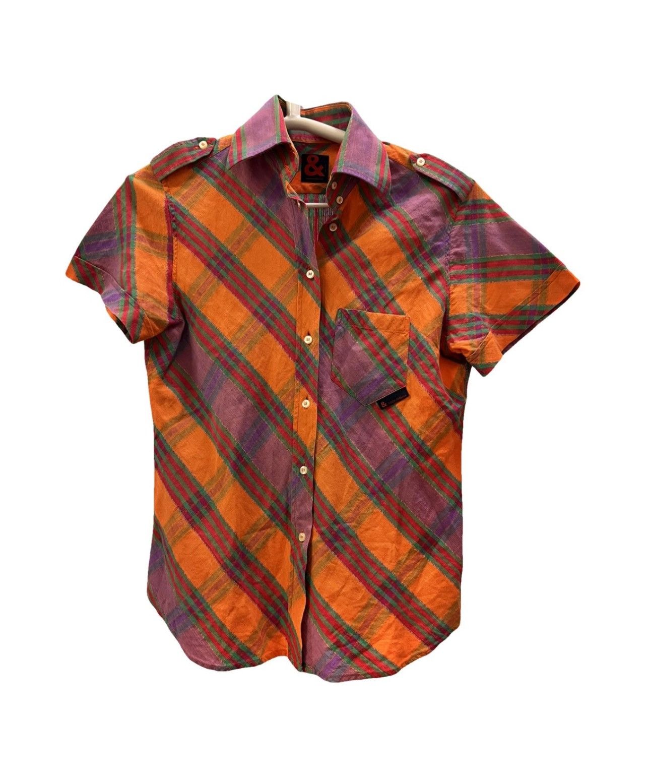 Designer × Dolce & Gabbana × Vintage Dolce & Gabbana multicoloured shirt luxury vintage Size L / US 10 / IT 46 - 1 Thumbnail