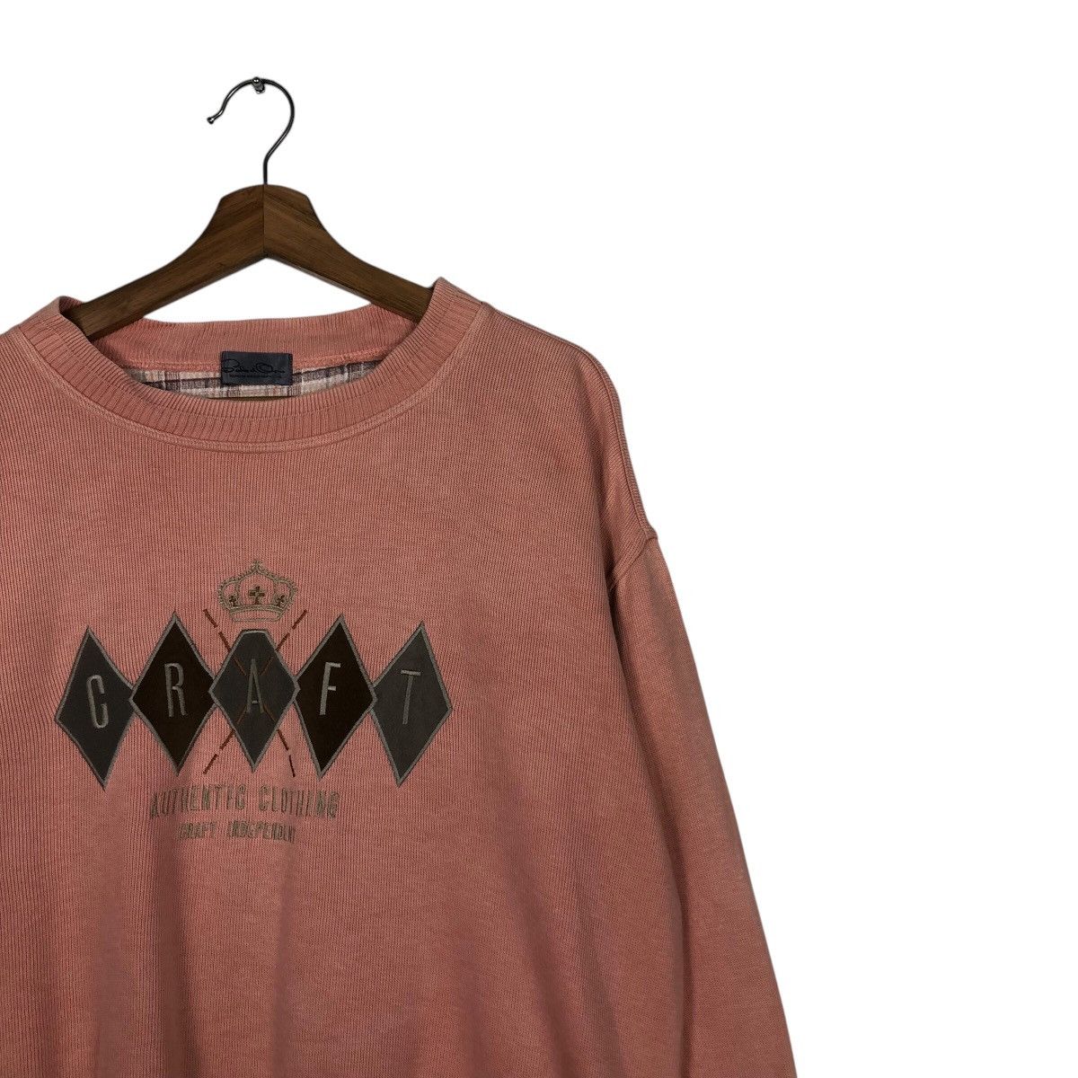 Japanese Brand 📌Vintage Sweatshirt Craft Independent Big Logo Embroidery Size US L / EU 52-54 / 3 - 6 Thumbnail