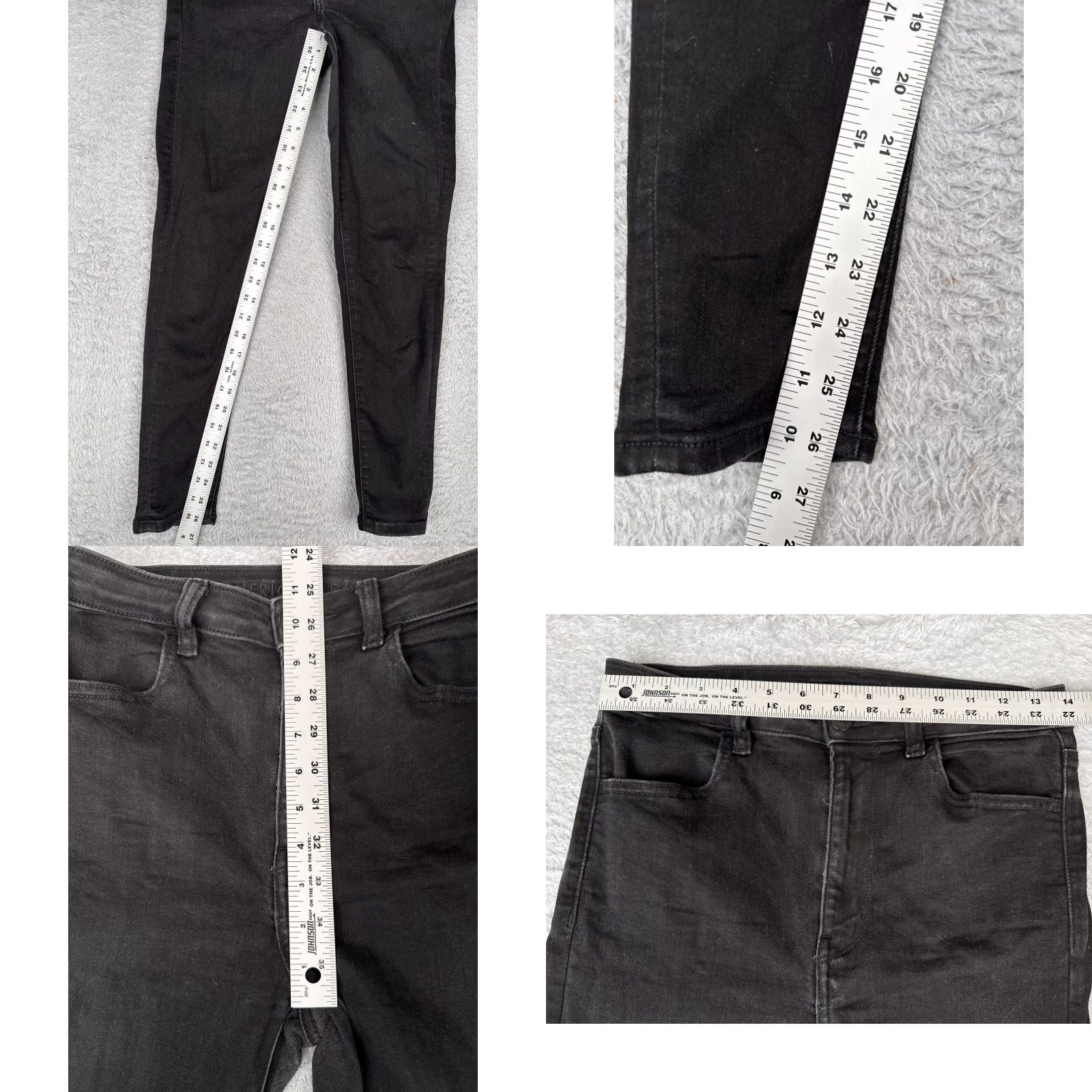 American Eagle Outfitters American Eagle Outfitters Jeans Women 6 Regular Black High Rise Skinny Next Level Stretch 90s Size 28" / US 6 / IT 42 - 8 Thumbnail