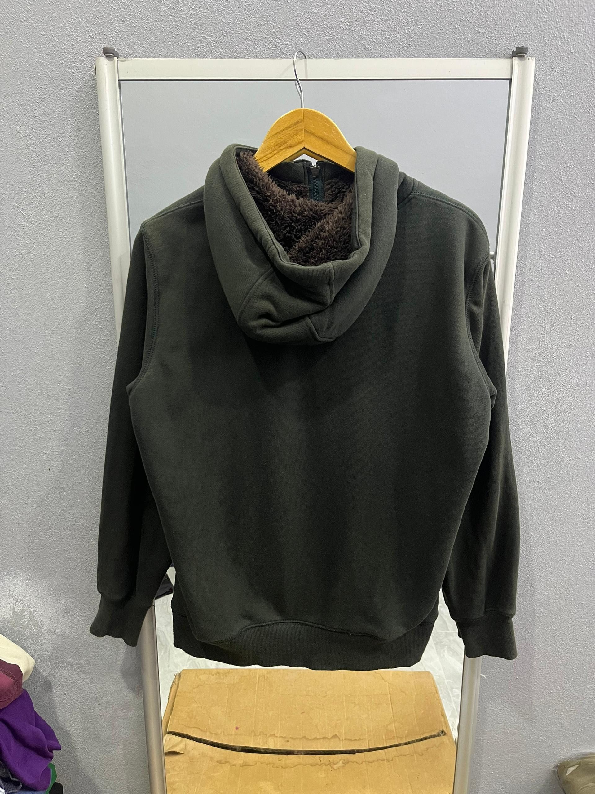 Uniqlo Uniqlo Fleece Lined Zip Hoodie Olive Green M Size US M / EU 48-50 / 2 - 8 Thumbnail