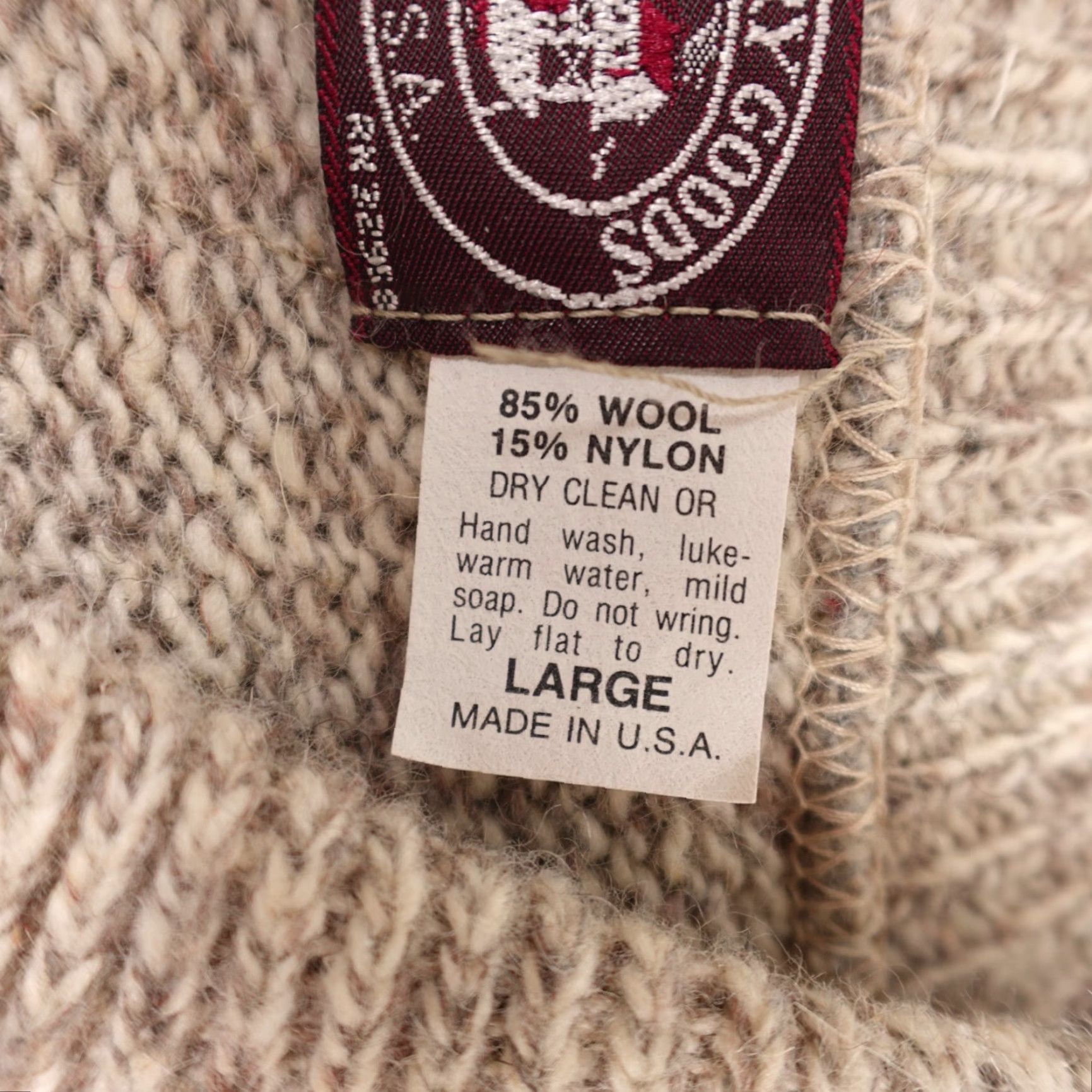 Vintage VINTAGE Victoria Dry Goods Sweater Mens L Brown Chunky Knit Henley USA Made Size US L / EU 52-54 / 3 - 3 Thumbnail