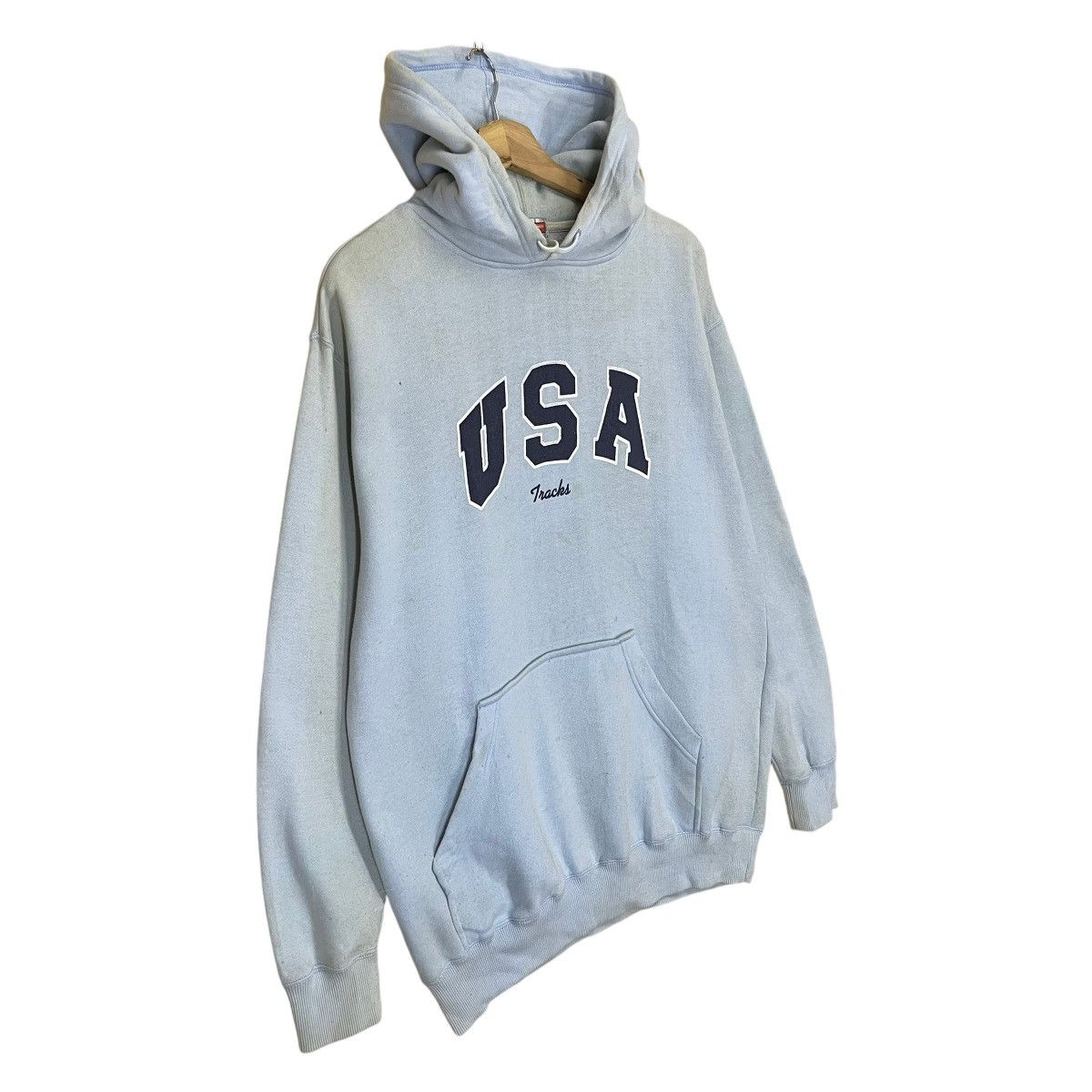 Japanese Brand USA Embroidered Logo Pullover Hoodies Size US M / EU 48-50 / 2 - 2 Thumbnail