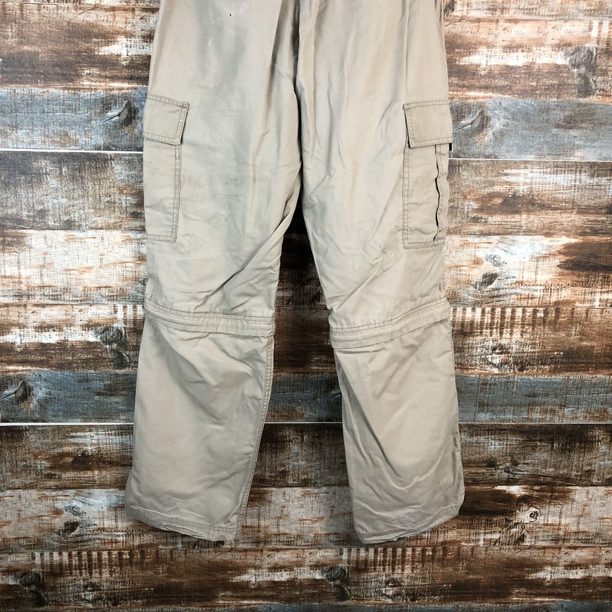 Japanese Brand Anti Label Brown Cargo Multipocket Pants #A2422 Size US 31 - 17 Thumbnail