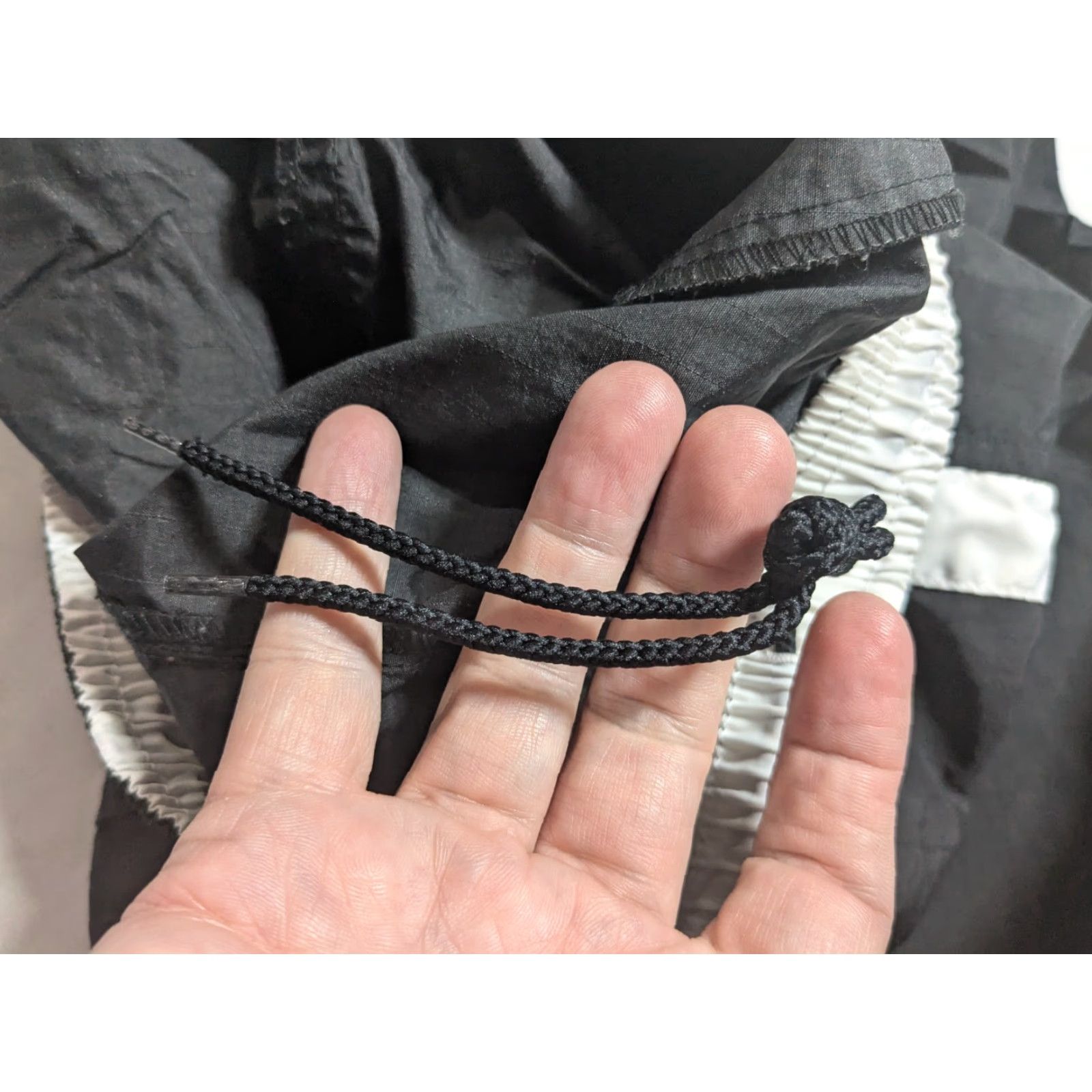 Nike VTG 90s NIKE Men Large Black Track Pants White Side-Stripe Blue Ankle Swoosh EUC Size US 33 - 6 Thumbnail