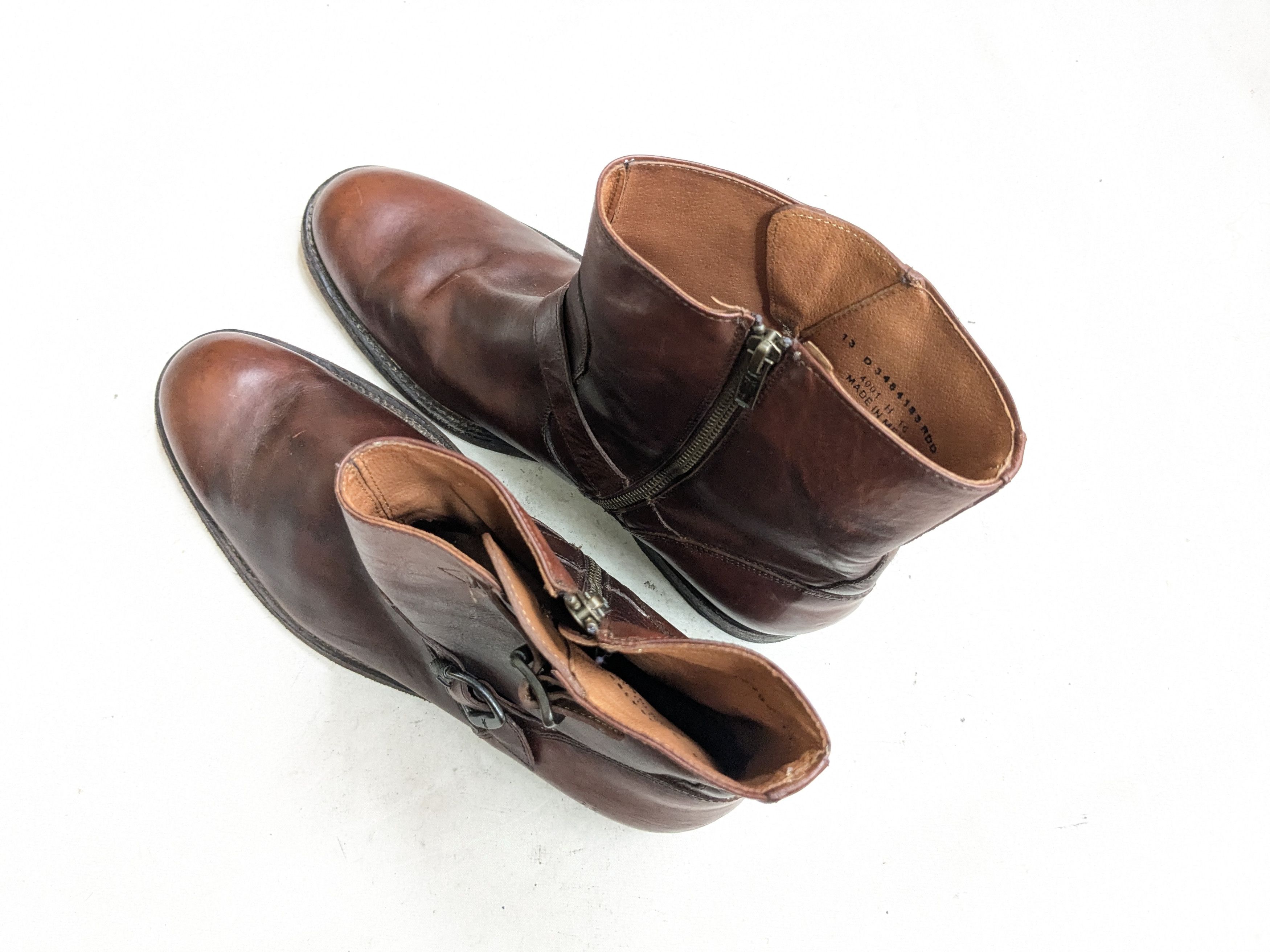 Frye Frye Engineer Boots Brown Leather 13 D Leather Buckle Punk Size US 13 / EU 46 - 16 Thumbnail