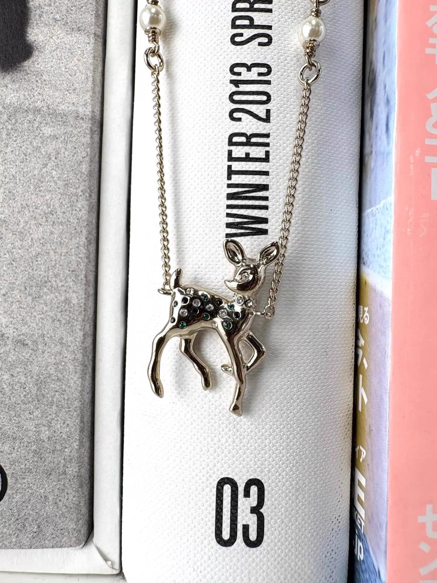 Chanel Chanel 2025 Xmas Limited Deer Pearl Necklace Size ONE SIZE - 3 Thumbnail