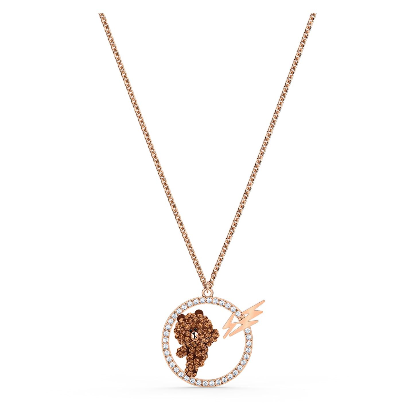 Swarovski Swarovski Line Friends Skateboard Pendant Brown Necklace Size ONE SIZE - 6 Thumbnail