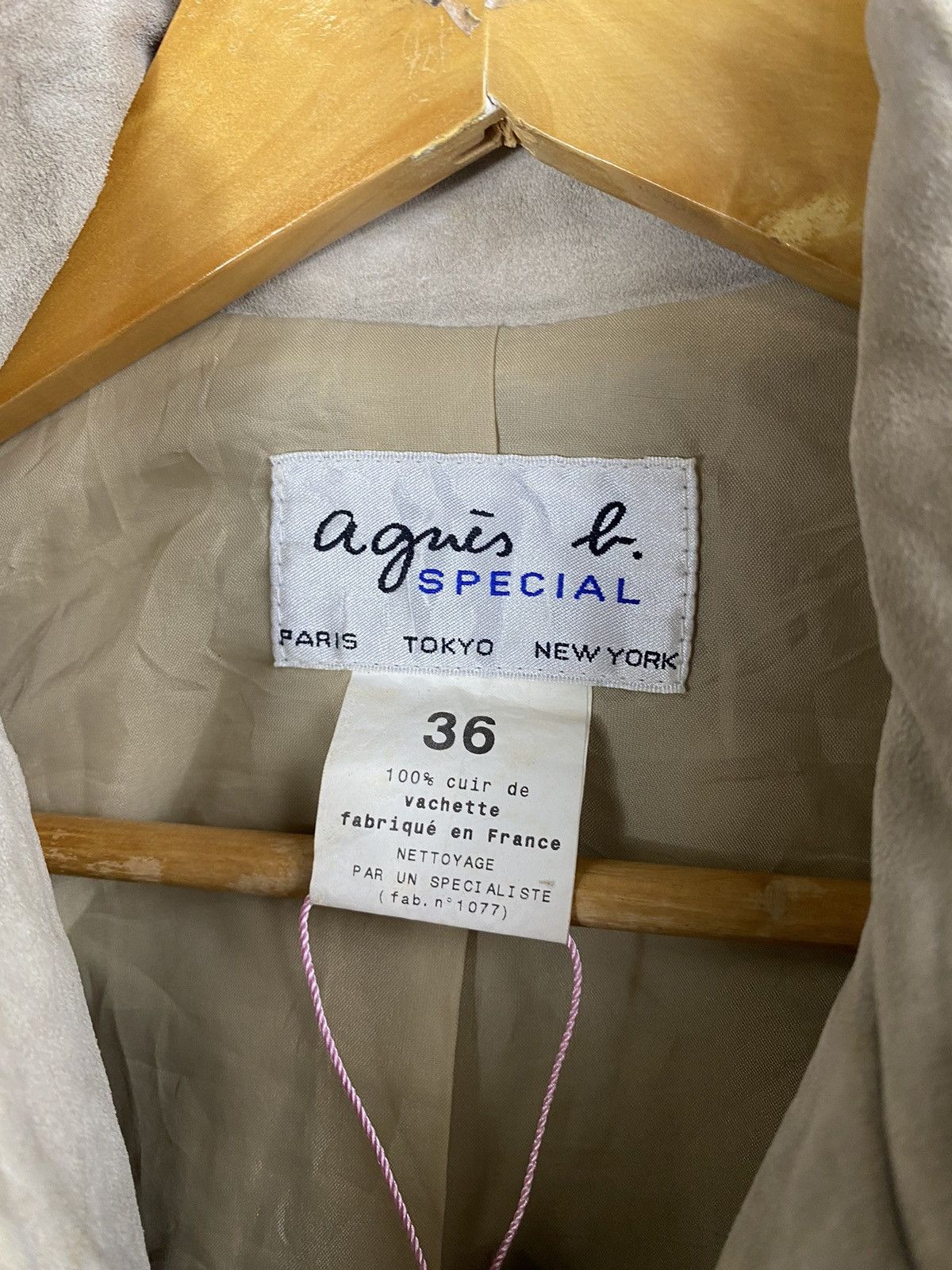 agnes b. Agnes B Special Leather Bikers Jacket Size US XS / EU 42 / 0 - 6 Thumbnail