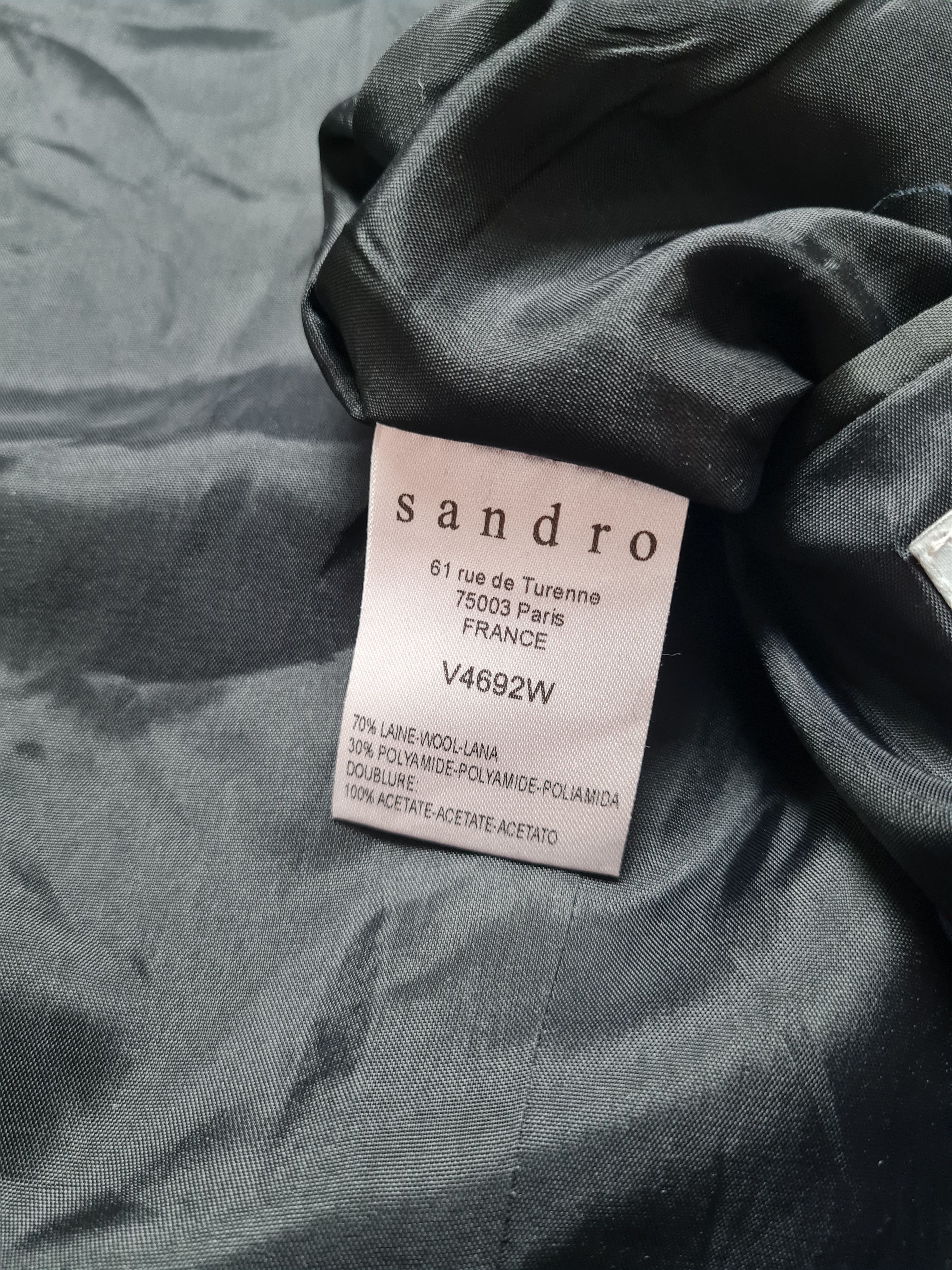 Sandro Jacket Sandro Paris Belted Blazer in Grey Wool Size 46 Size US S / EU 44-46 / 1 - 19 Thumbnail