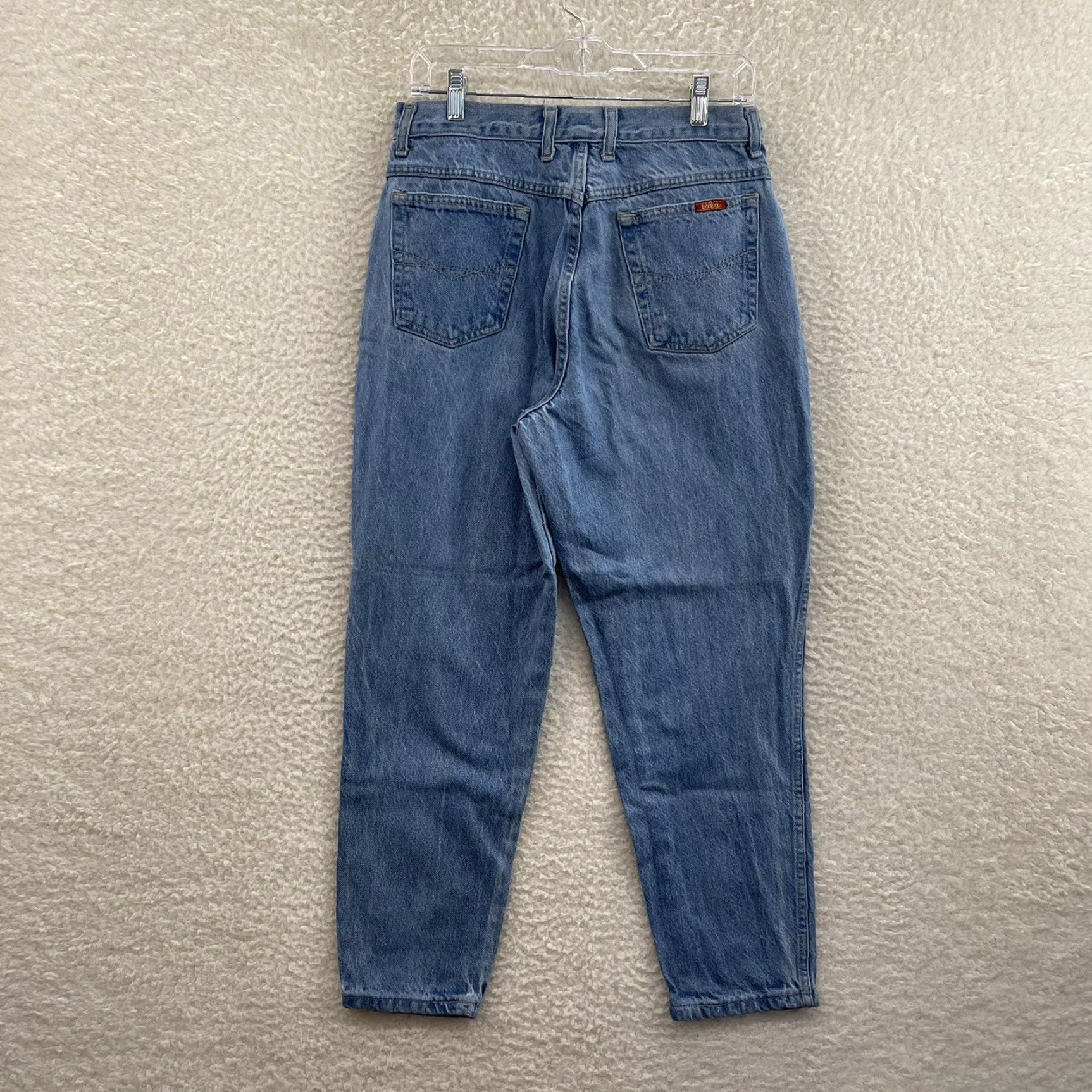 Vintage VINTAGE BonJour Jeans 80s Denim Women Petite High Waisted Tapered Leg 29 30 12P 27 Inseam Blue Size 34" / US 12 / IT 48 - 2 Thumbnail